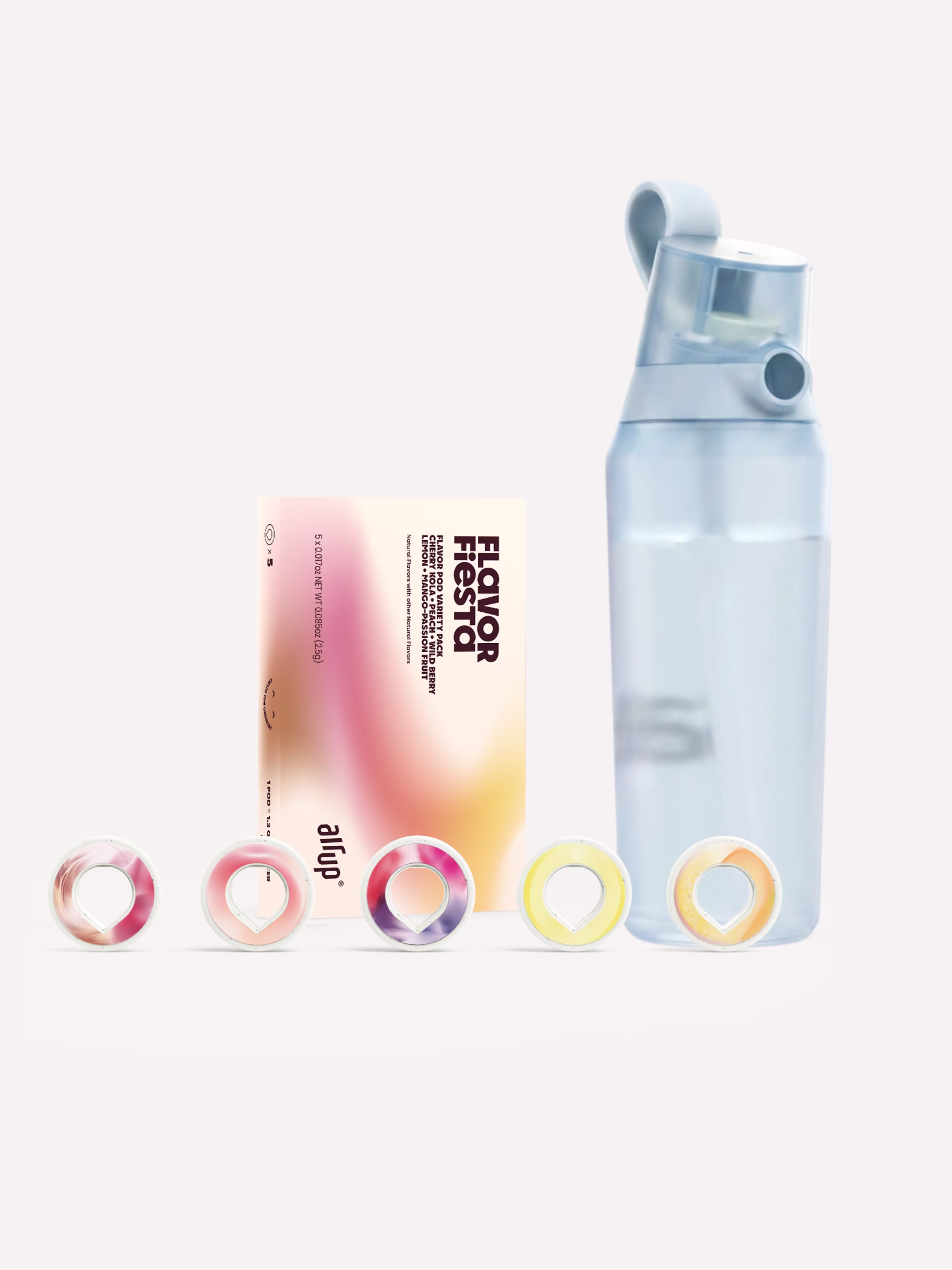 US - Product - Starter Set - air up® Click 27oz Glacier Blue + Flavor Fiesta VP5 - US140223