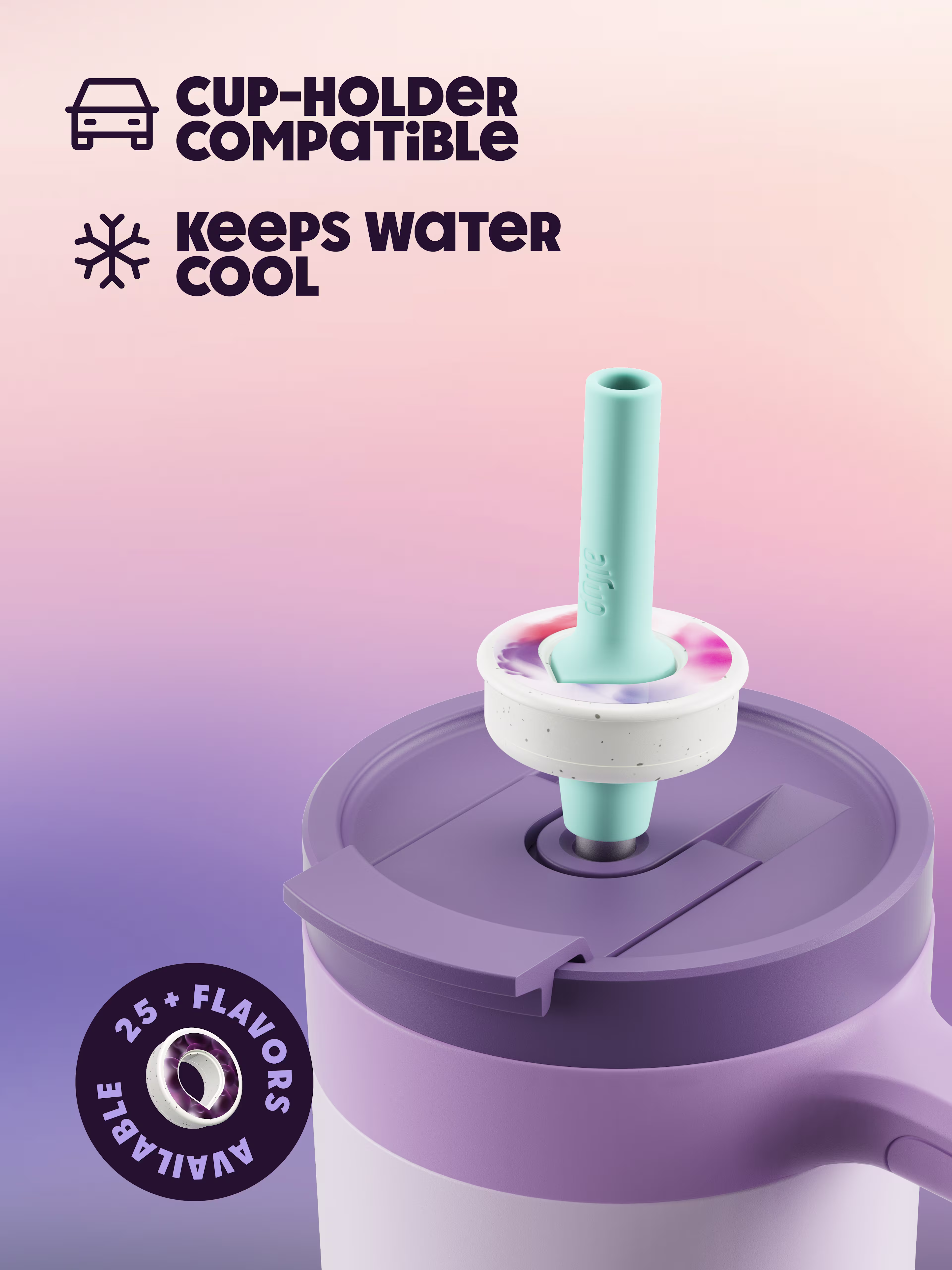 PDP - Product - Tumbler with Handle 890 ml - Soft Lavender - 150000279