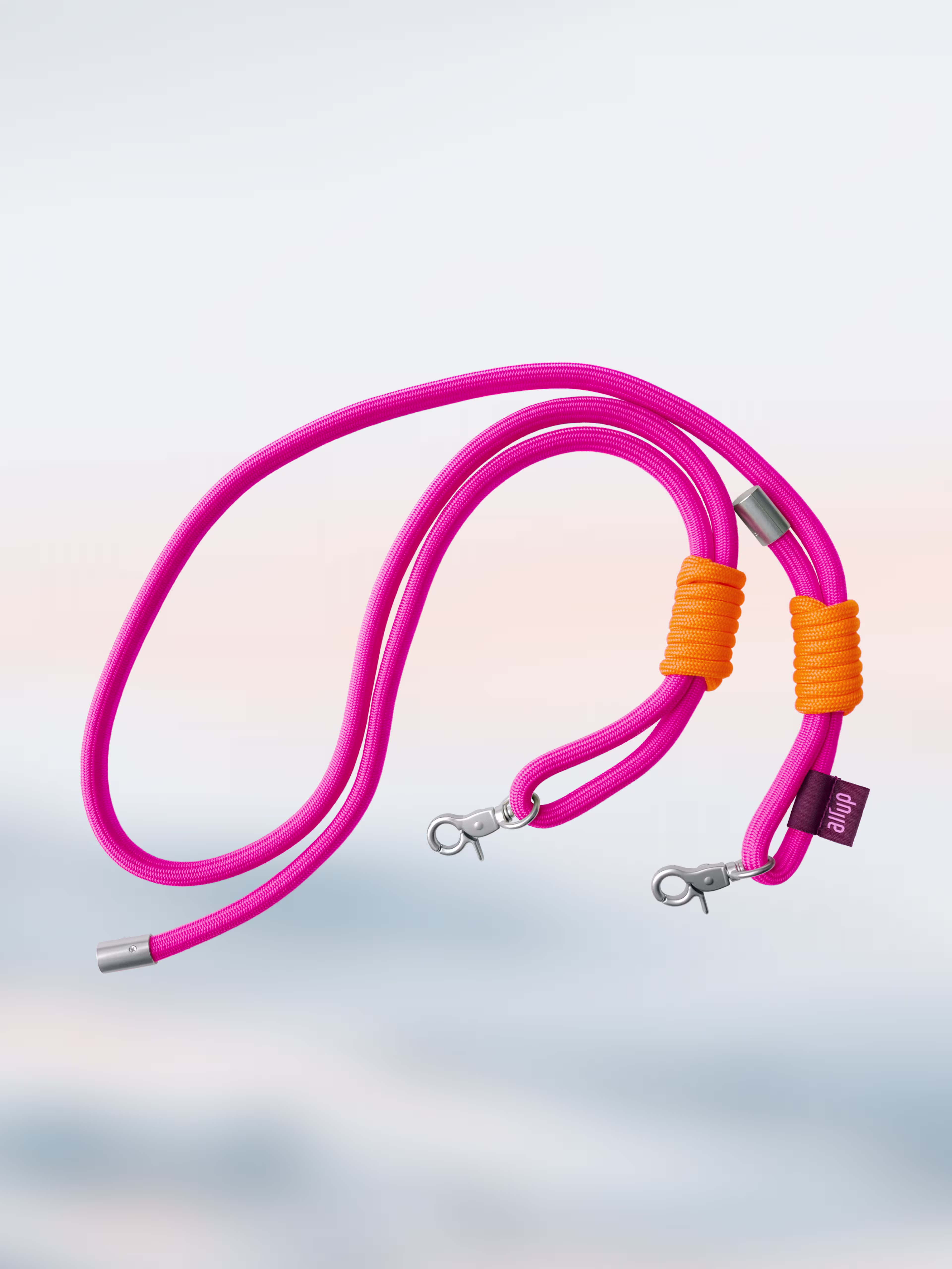 multipleBannerMedia - Product - Bottle - O Bottle + Strap - Ice Coral / Neon Pink Orange Rope - 100000260
