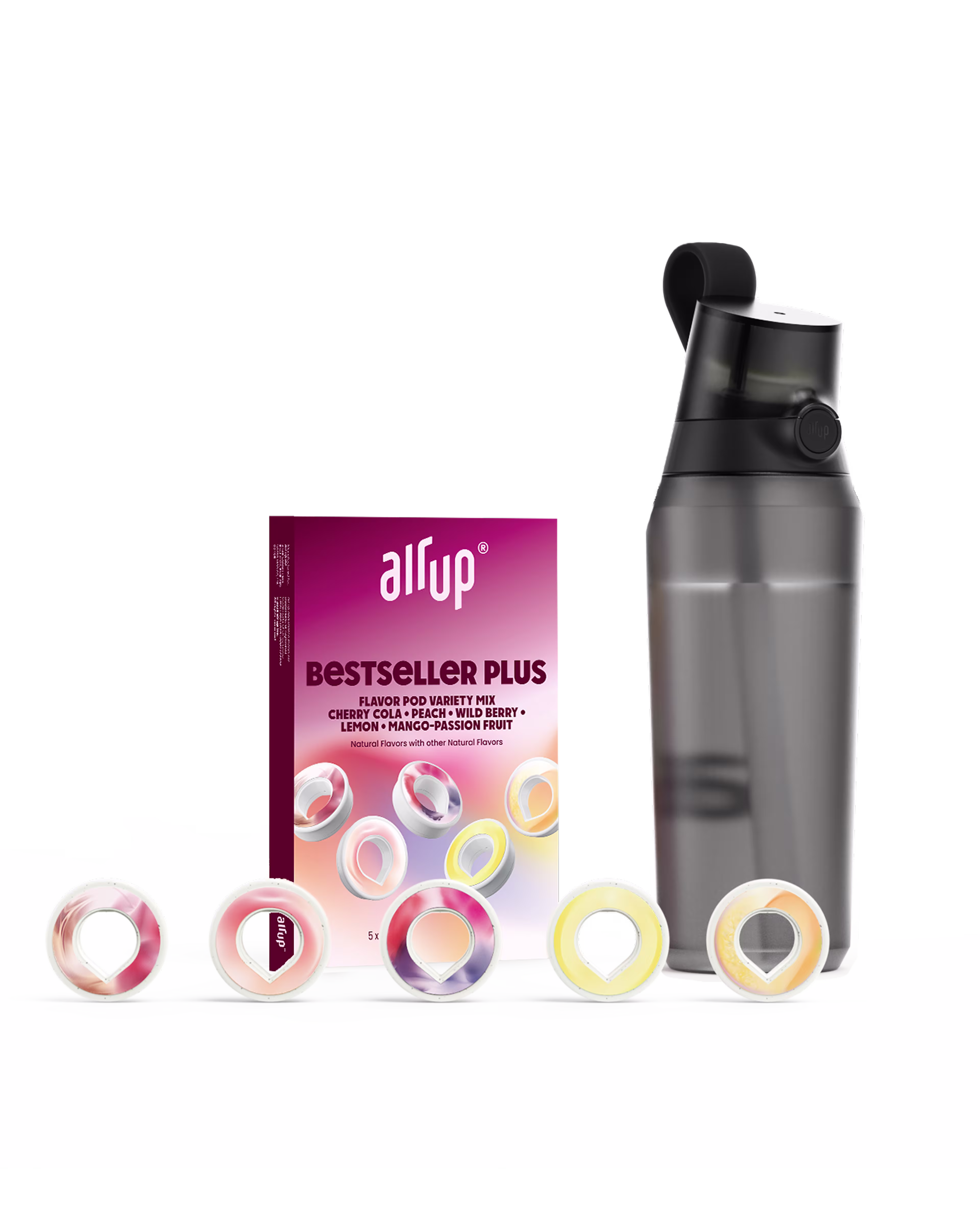 Card - Starter Set - air up® Click 27oz Midnight Black + Flavor Fiesta VP5 - US140225