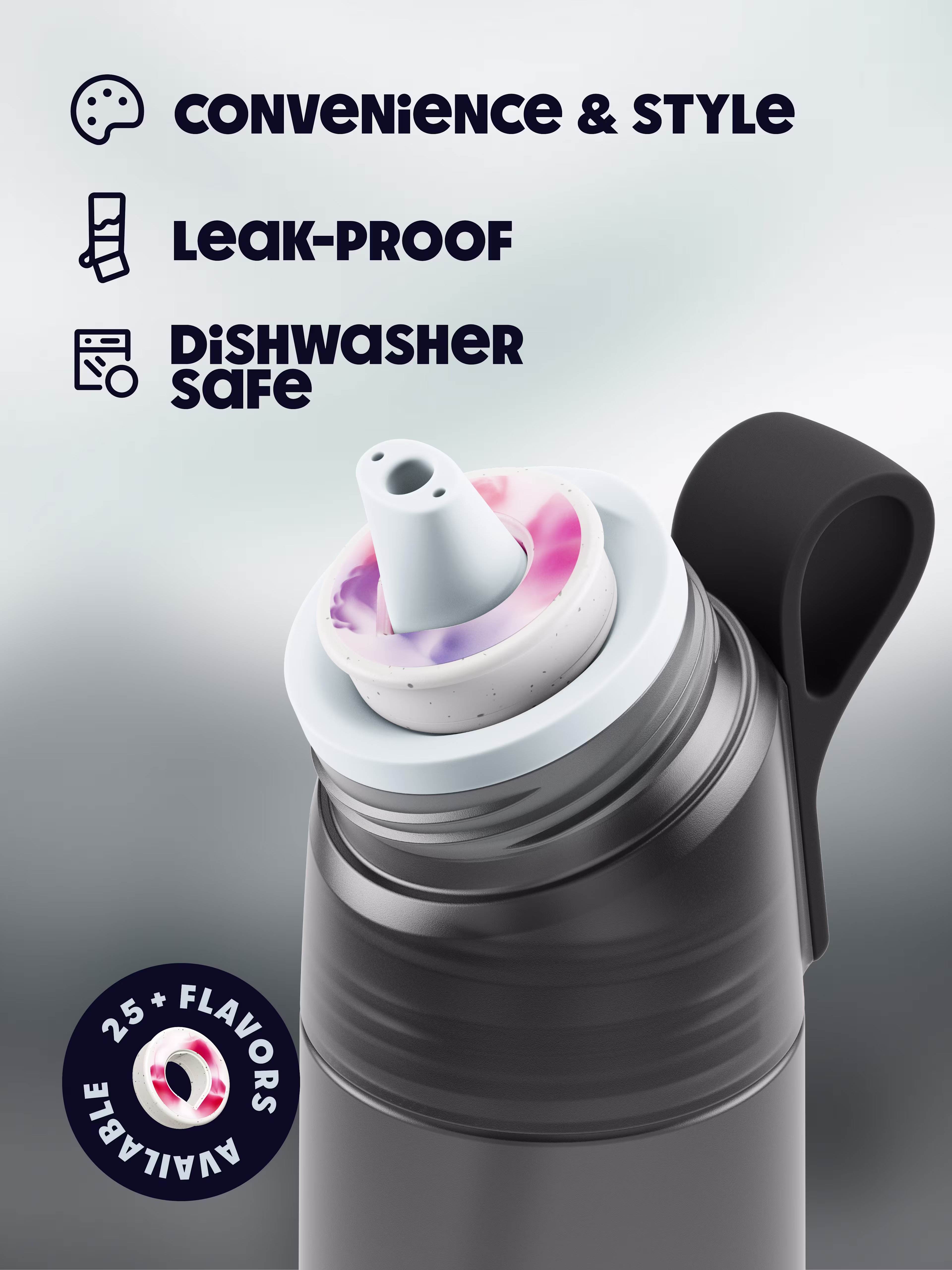 multipleBannerMedia - Product - Bottle - air up® Twist Pro 600ml - Charcoal Grey NEW CMF - 100000111