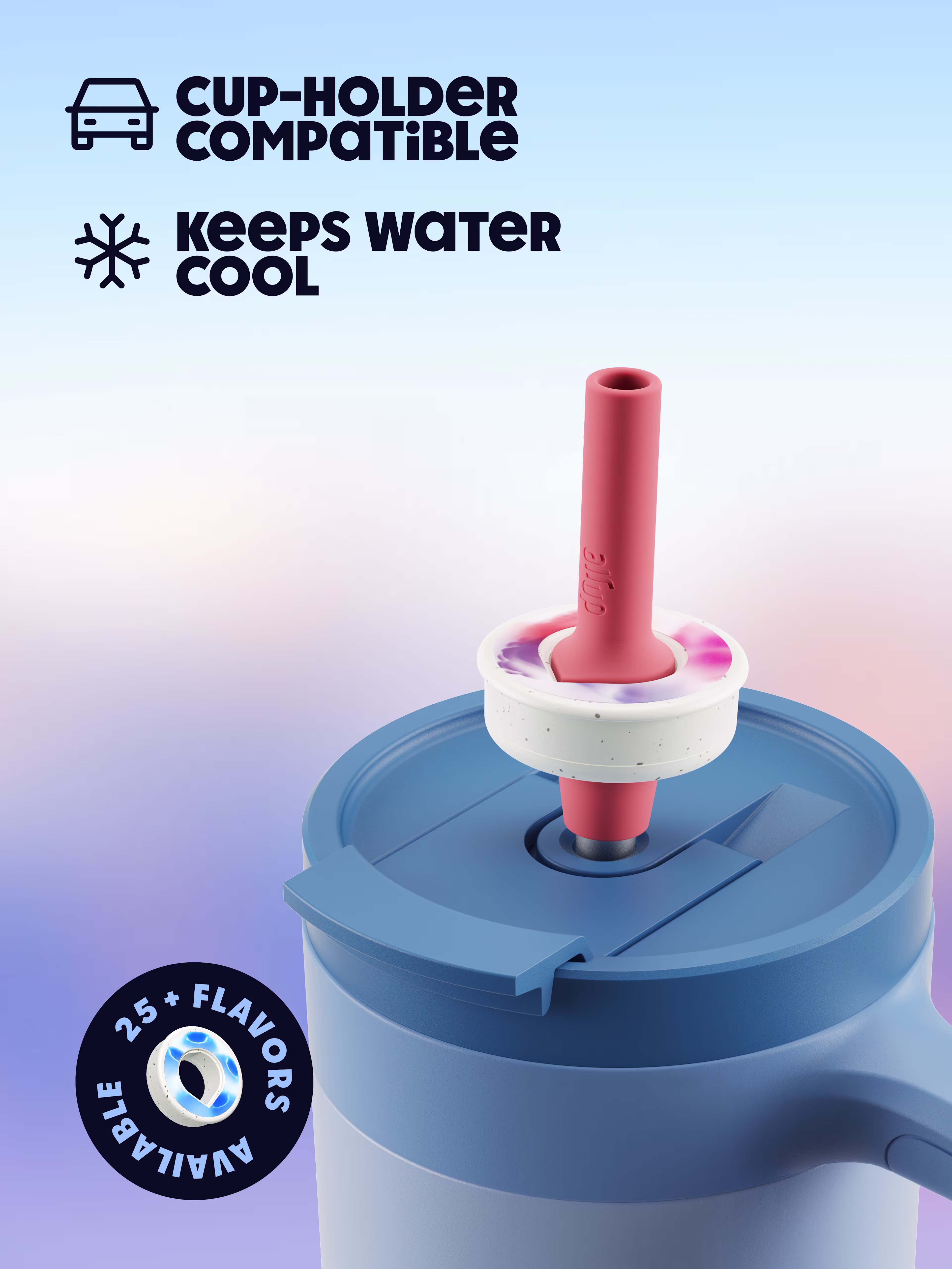 PDP - Product - Tumbler with Handle 890 ml - Dusky Blue - 150000280