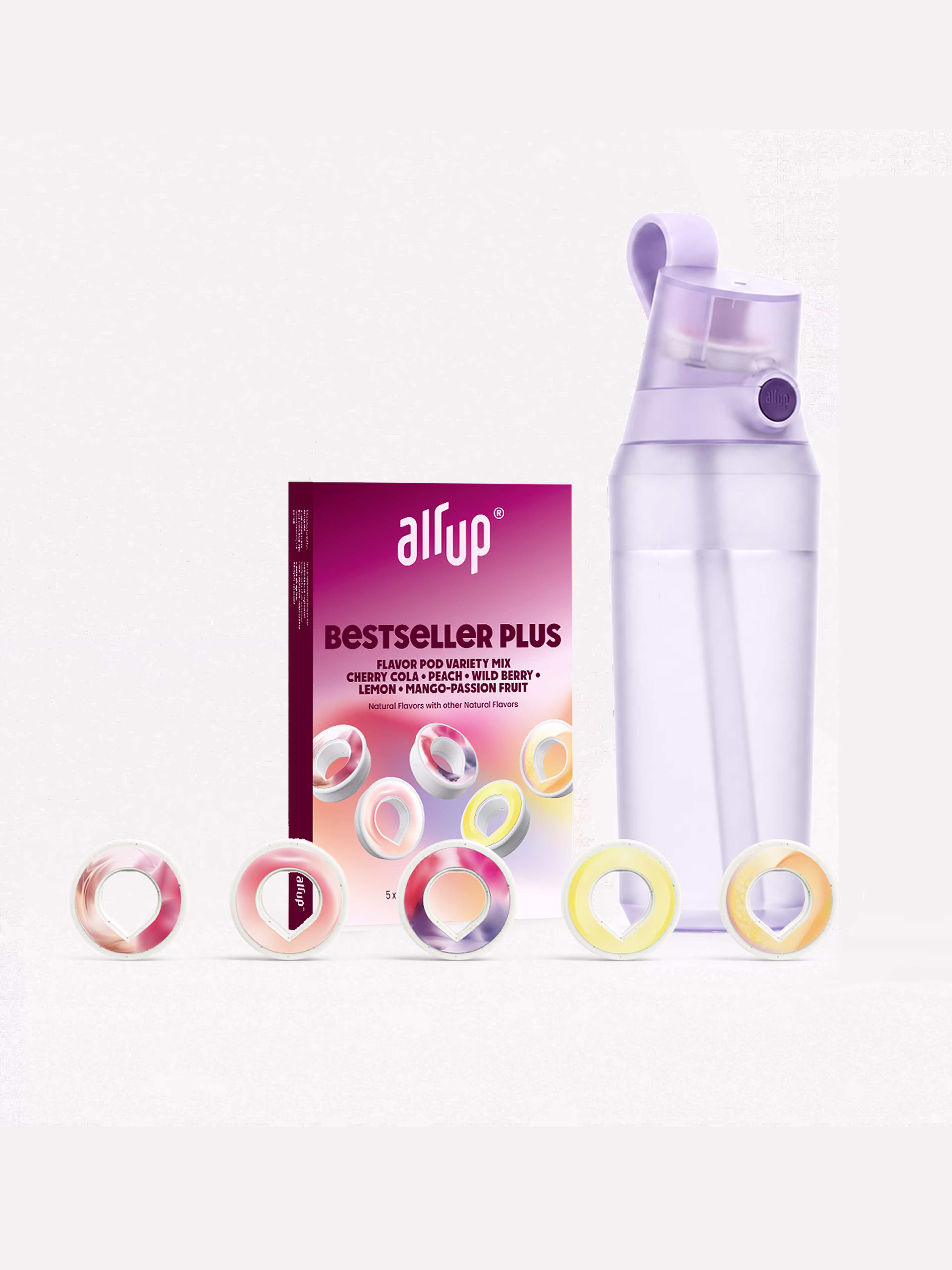 US - Product - Starter Set - air up® Click 27oz Wild Lavender + Flavor Fiesta VP5 - US140225