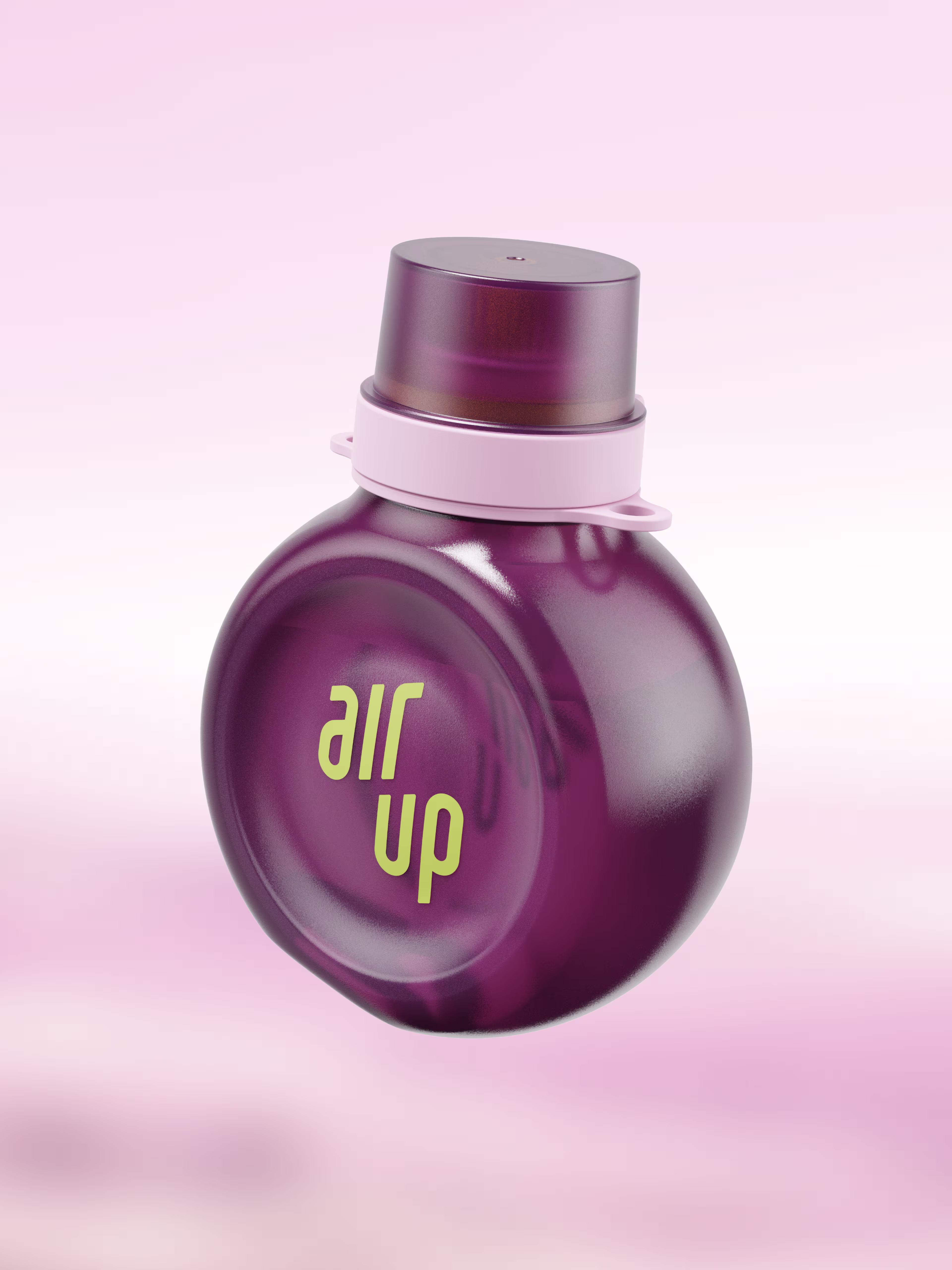 multipleBannerMedia - Product - Bottle - O Bottle + Strap - Plum Lime / Blue Grey Scrunchie - 100000265