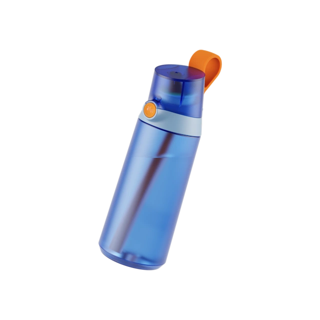 PDP - Bottle - Mini Sipper - Dolphin Blue - 600ml - Card