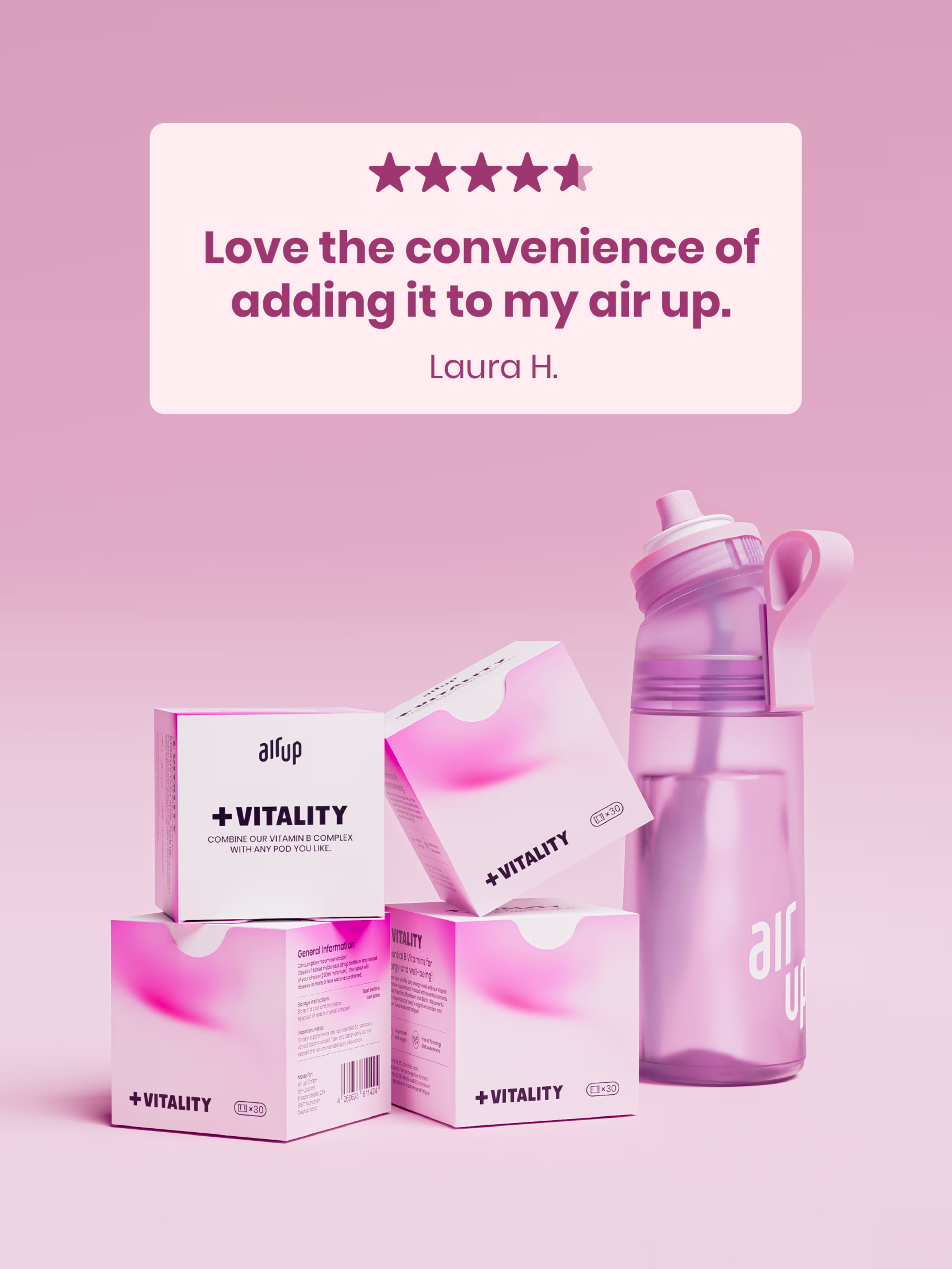 Product - Bundle 2 - air up+ - Vitality & Peach + Bottle - Card x