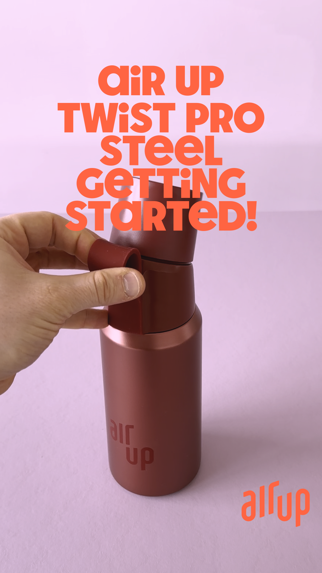 How do I clean the air up® Twist Pro Steel Bottle?