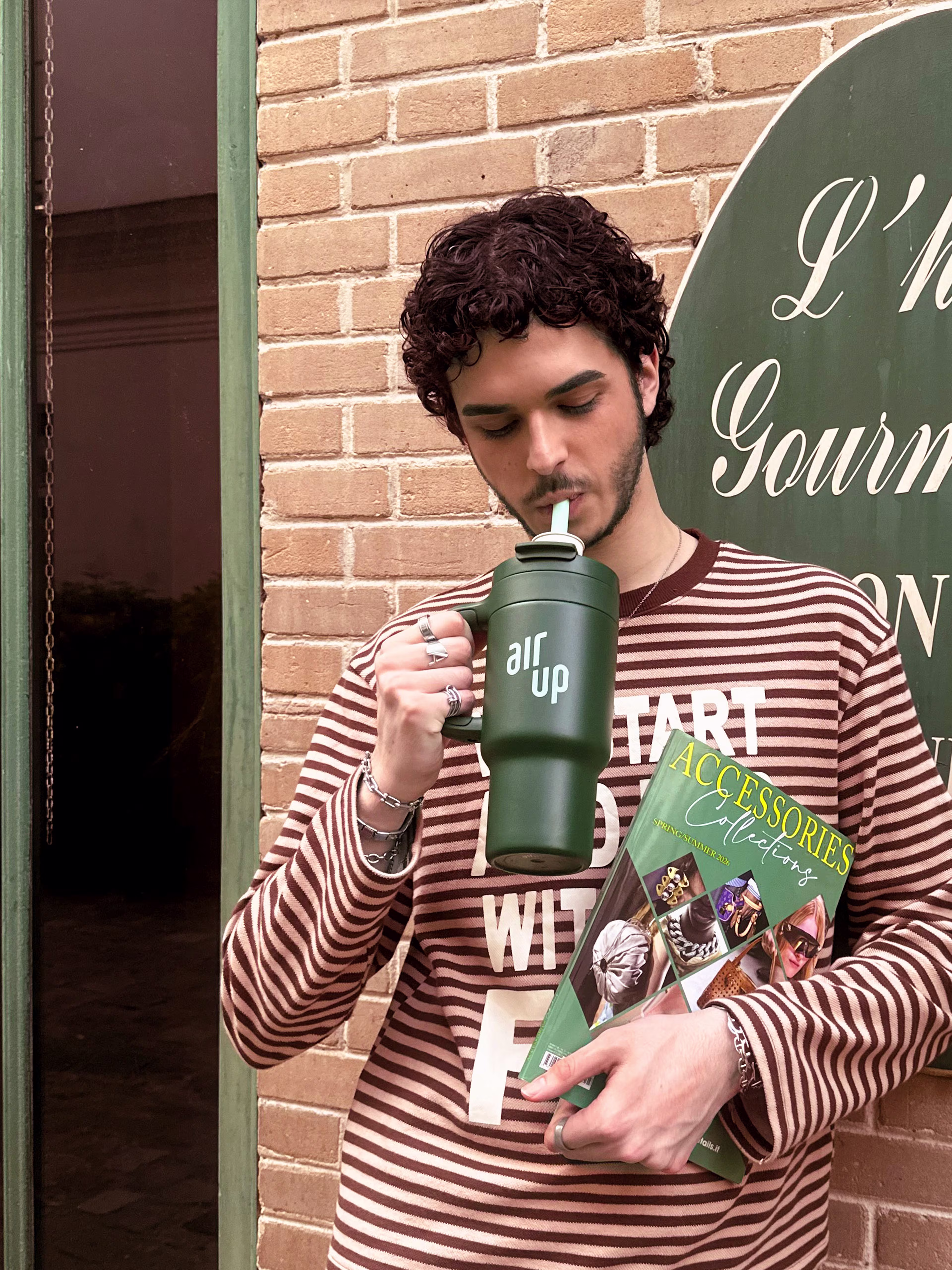 Tumbler with handle 890ml - Forest Green - 150000346