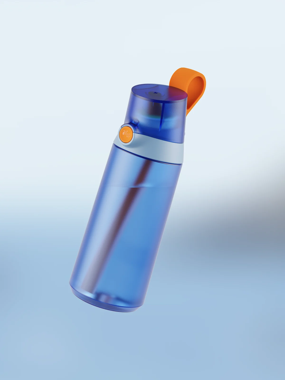 Ocean Blue Flasche Inkl. 3 Pfirsich Pods Mini Sipper air up Flasche 600ml - Dolphin Blue | air up® Deutschland