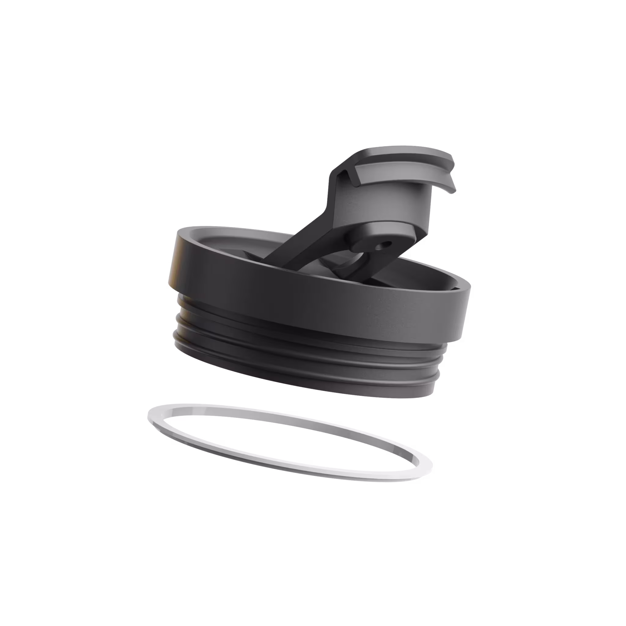 air up® Tumbler with Handle- 1200ml - Pitch Black - Lid