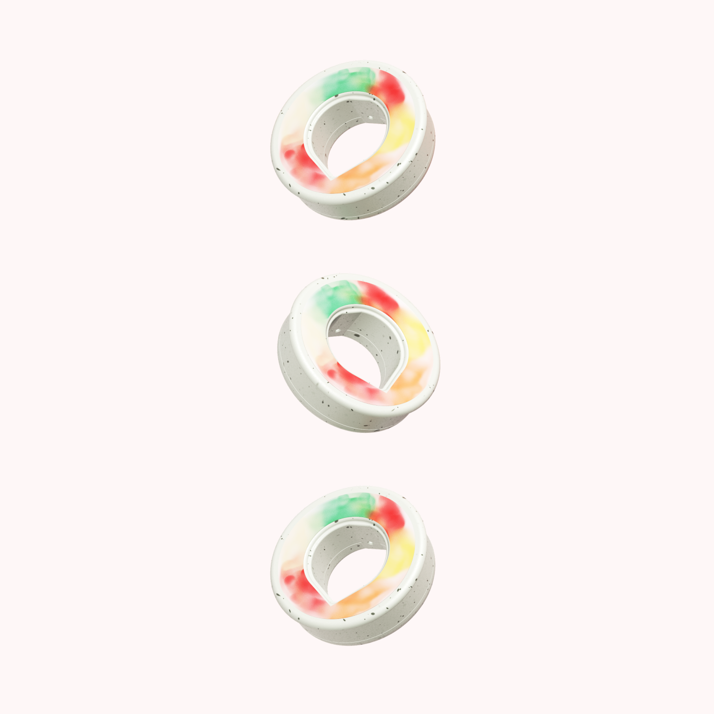 3 X Pod Orso In Gomma, Accessori Per Borraccia, Pods Aromatizzati, 0 - 10