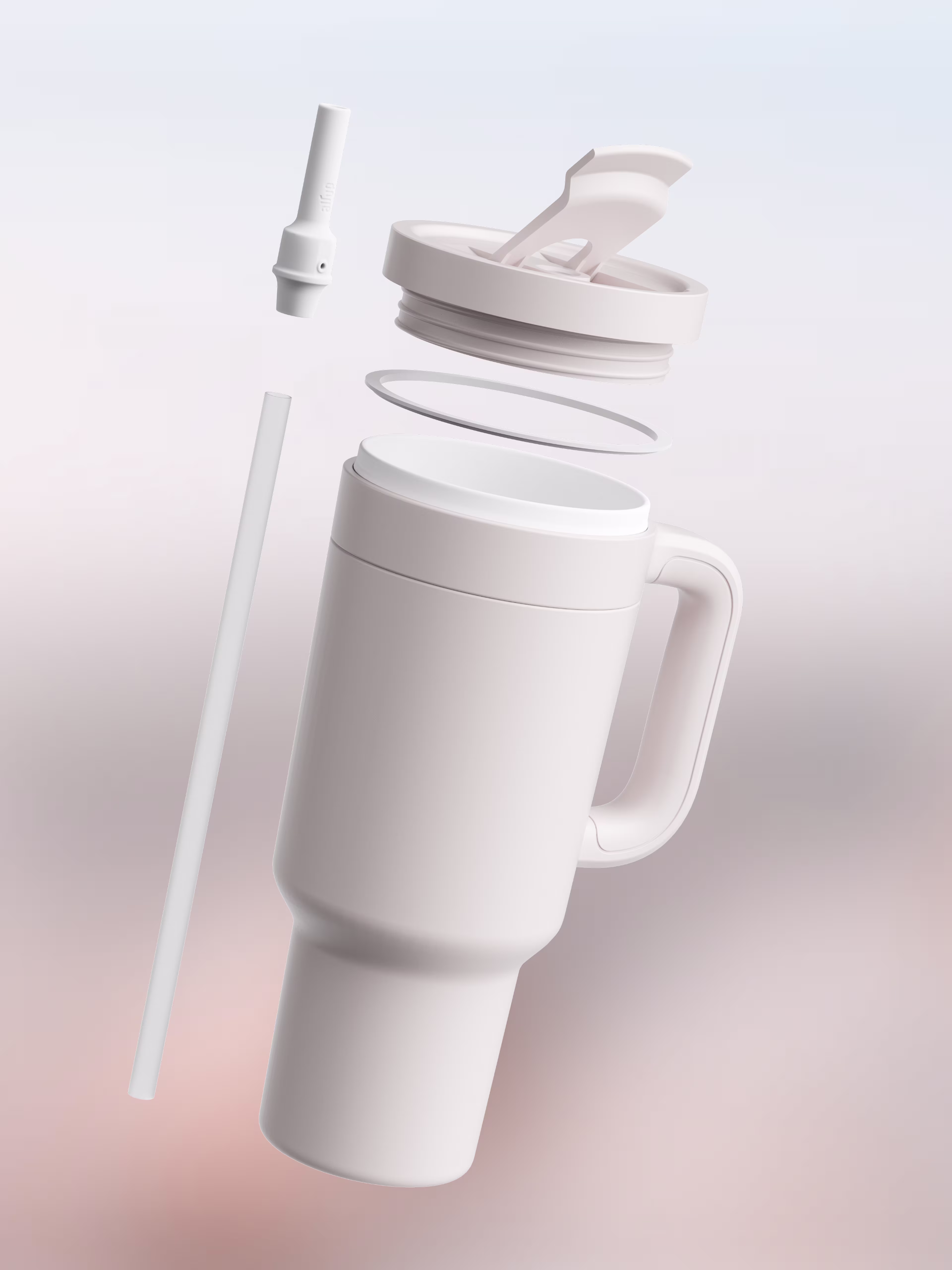 Product - Tumbler with Handle 890 ml - Creamy White