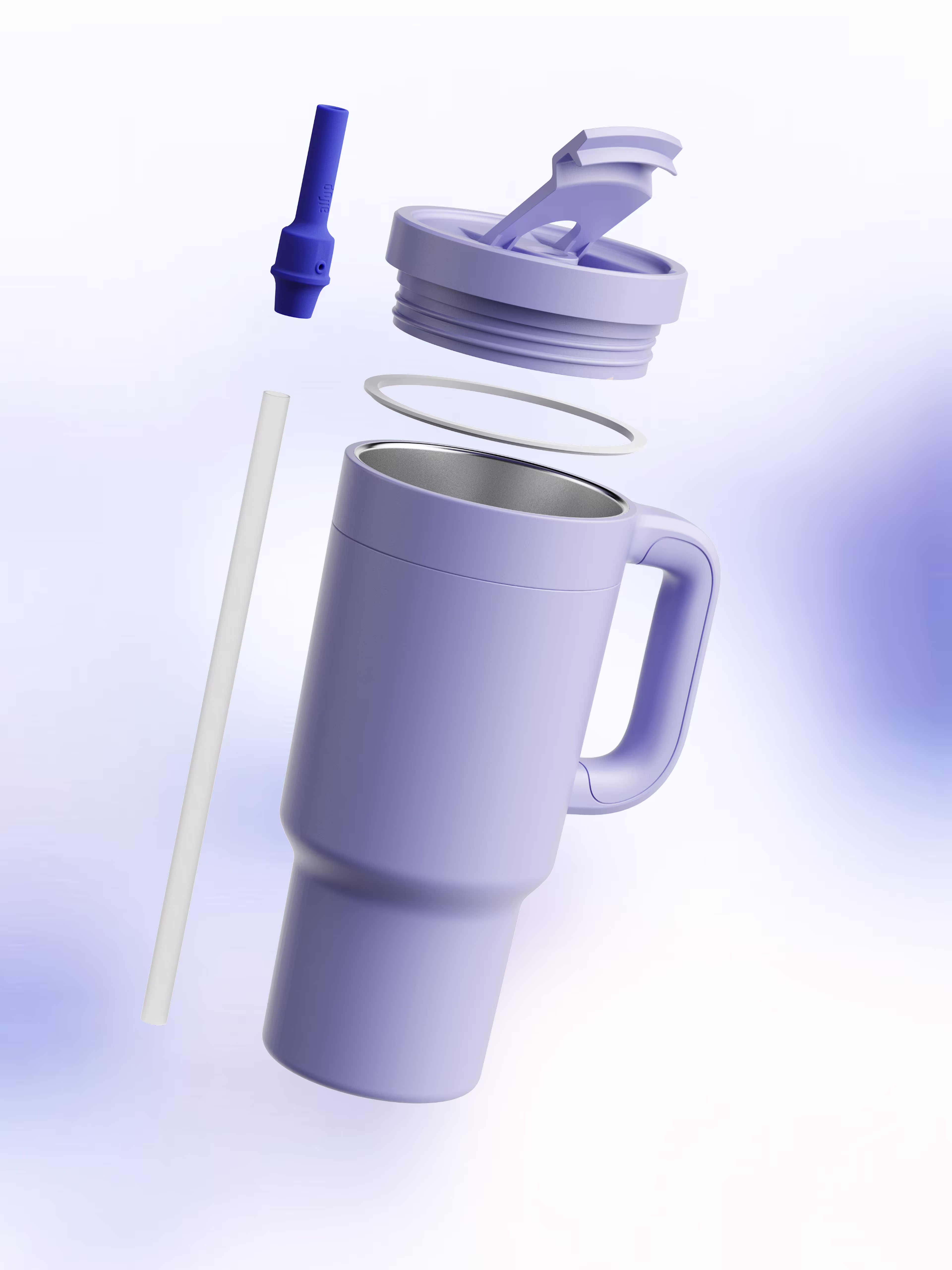 PDP - Bottle - Tumbler with handle 890ml - Blue Cornflower - 150000321 - Gallery 4