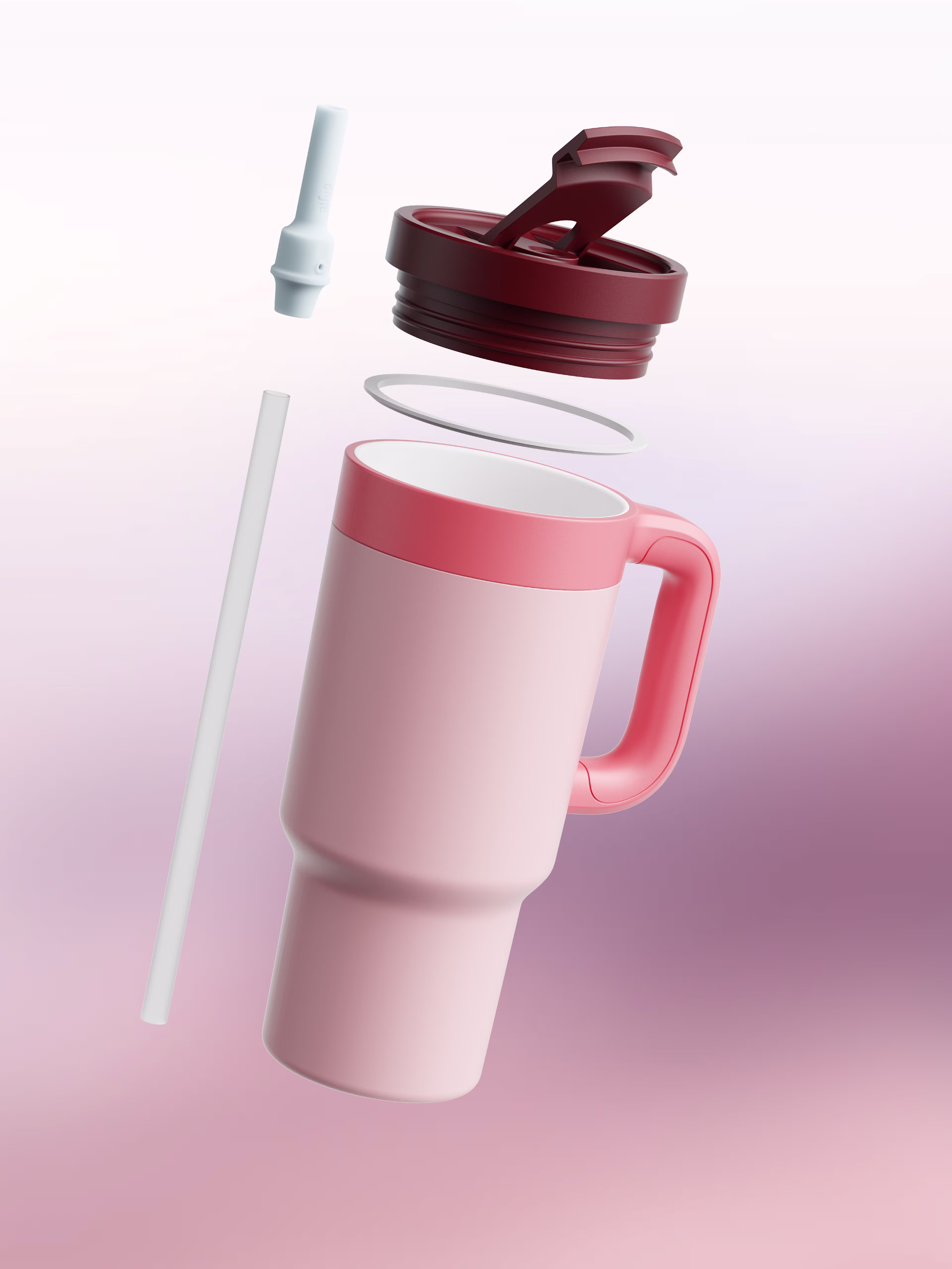 PDP - Tumbler with Handle 890 ml - Coral Pink - 150000232 - Card 5