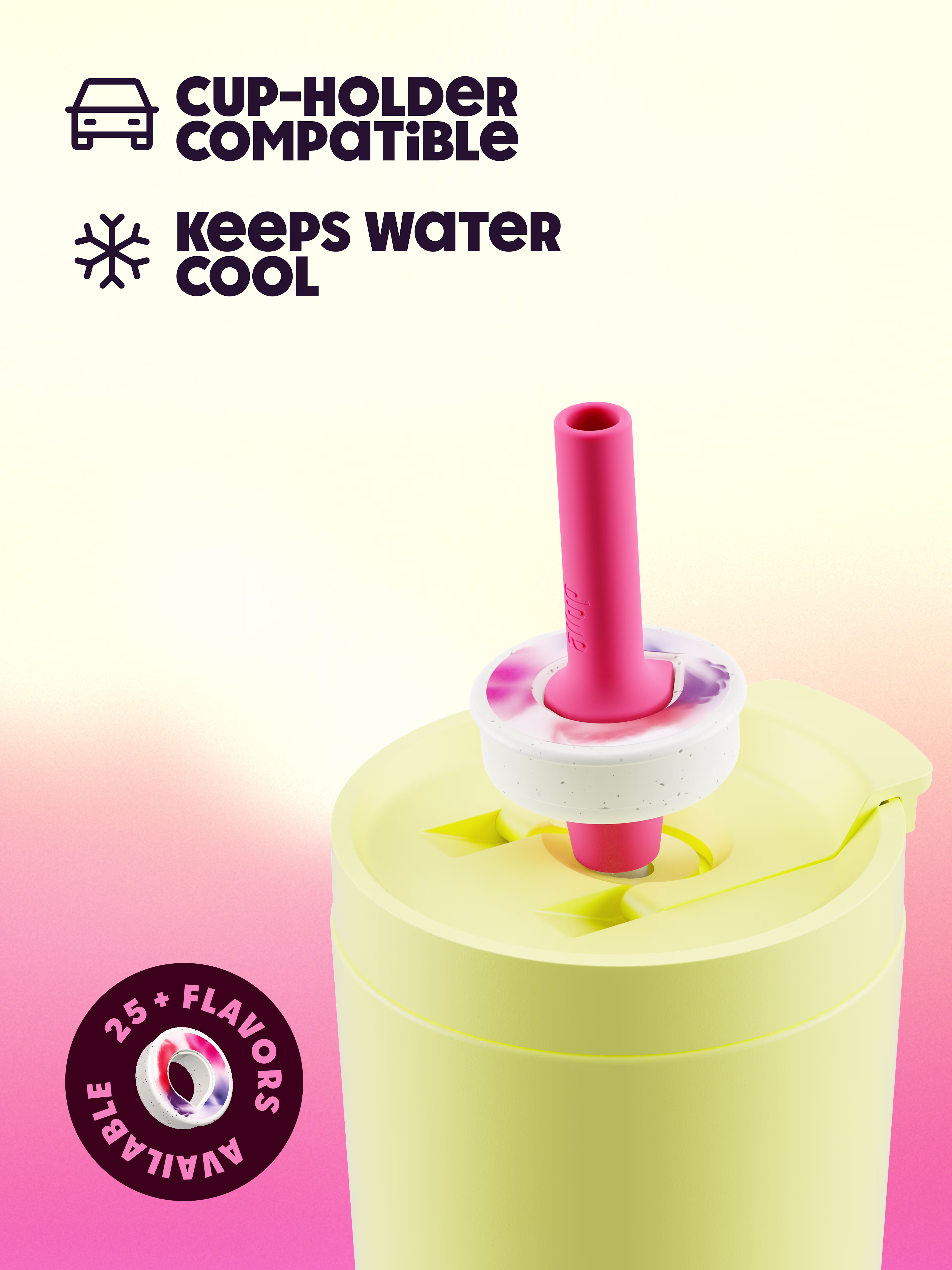 PDP - Bottle - Tumbler without handle 700ml - Buttercup-Pink - 150000318