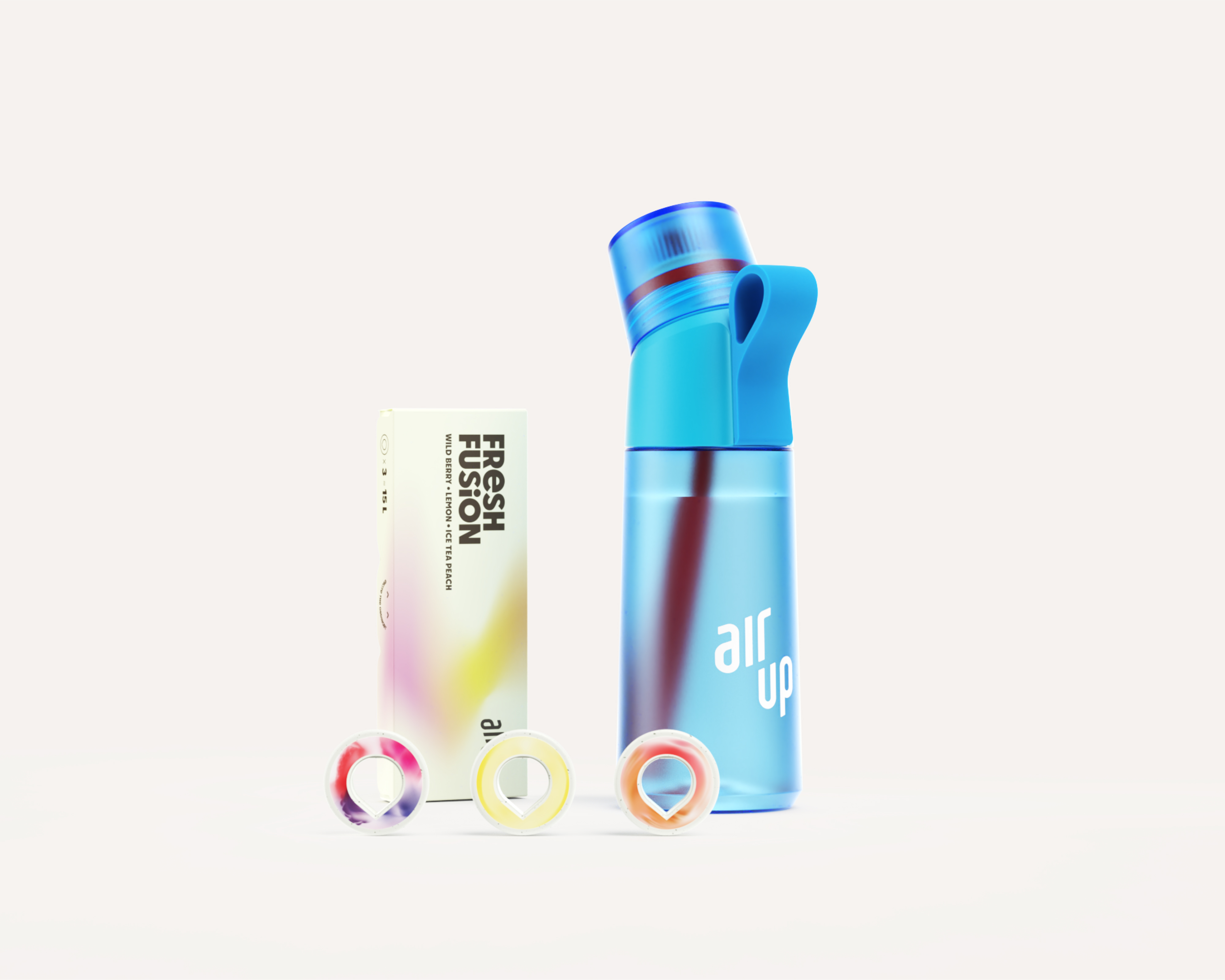 Bottiglia Air Up 650ml Rosa – Con Cannuccia, Sistema Aromatico, Sportiva