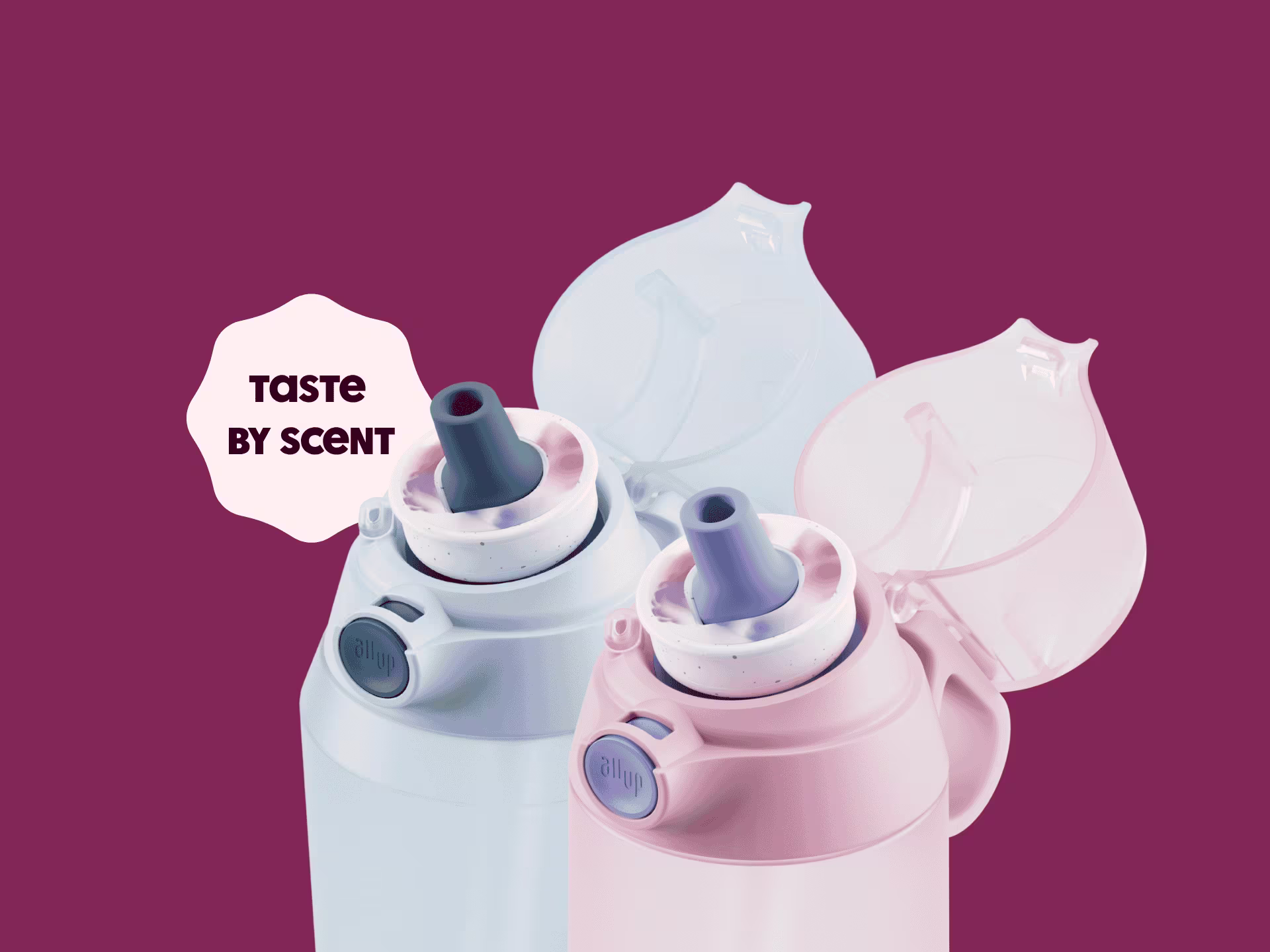 Air Up Click Bottle Rose Cobalt and Glacier Blue