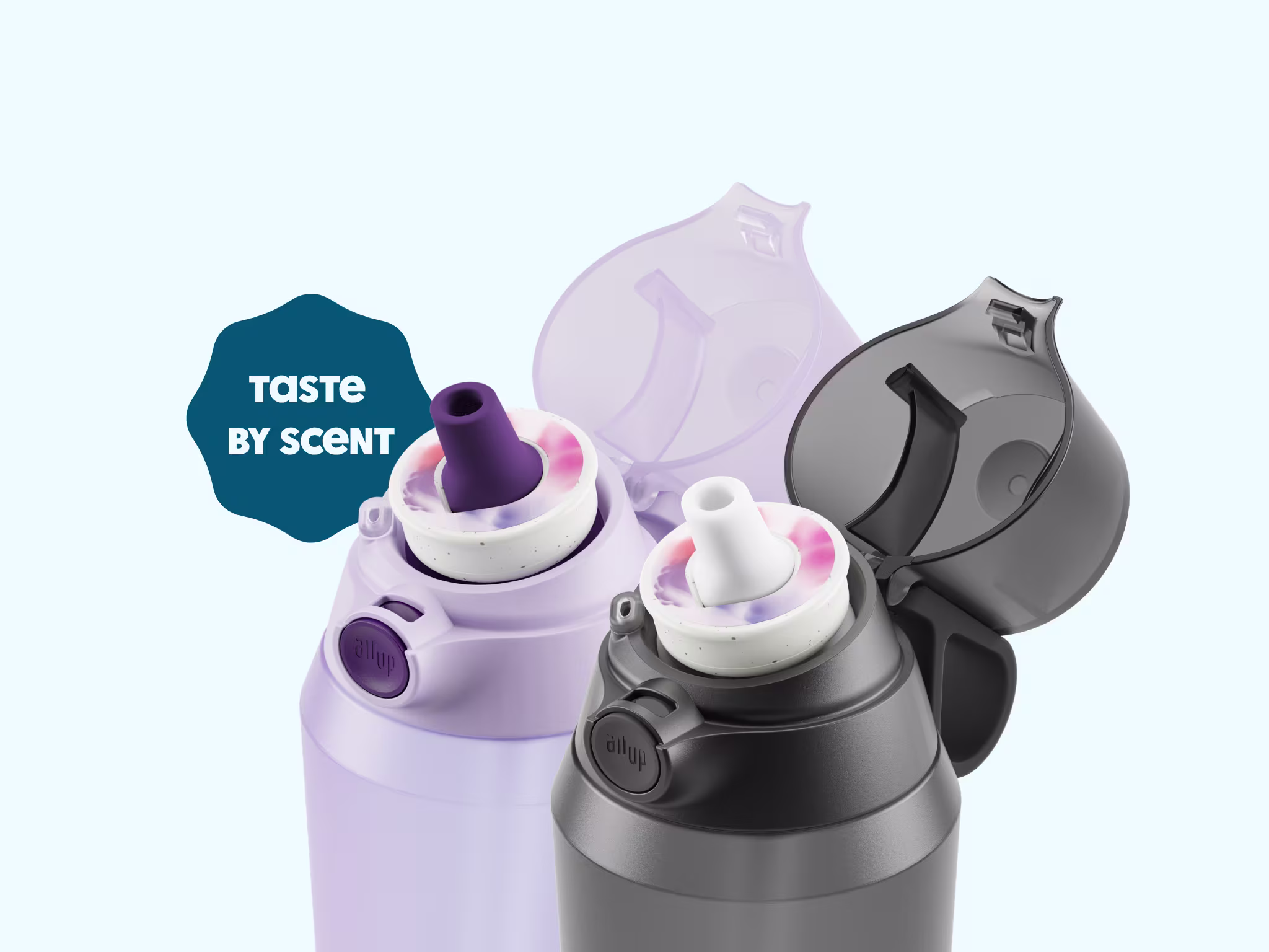Air Up Click Bottle Rose Cobalt and Glacier Blue