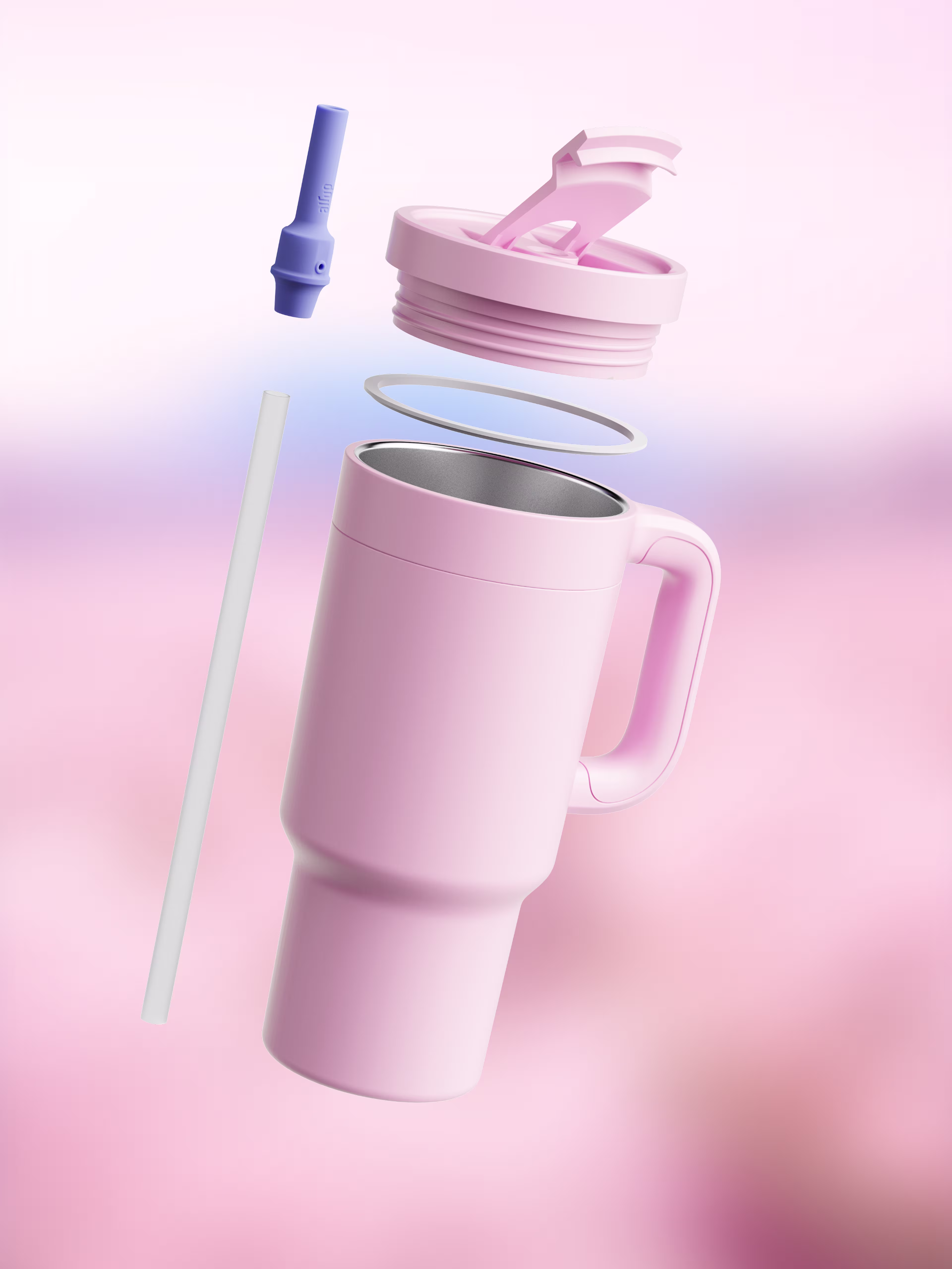 Product - air up® Tumbler with Handle 1200ml - Pink Indigo - 150000350