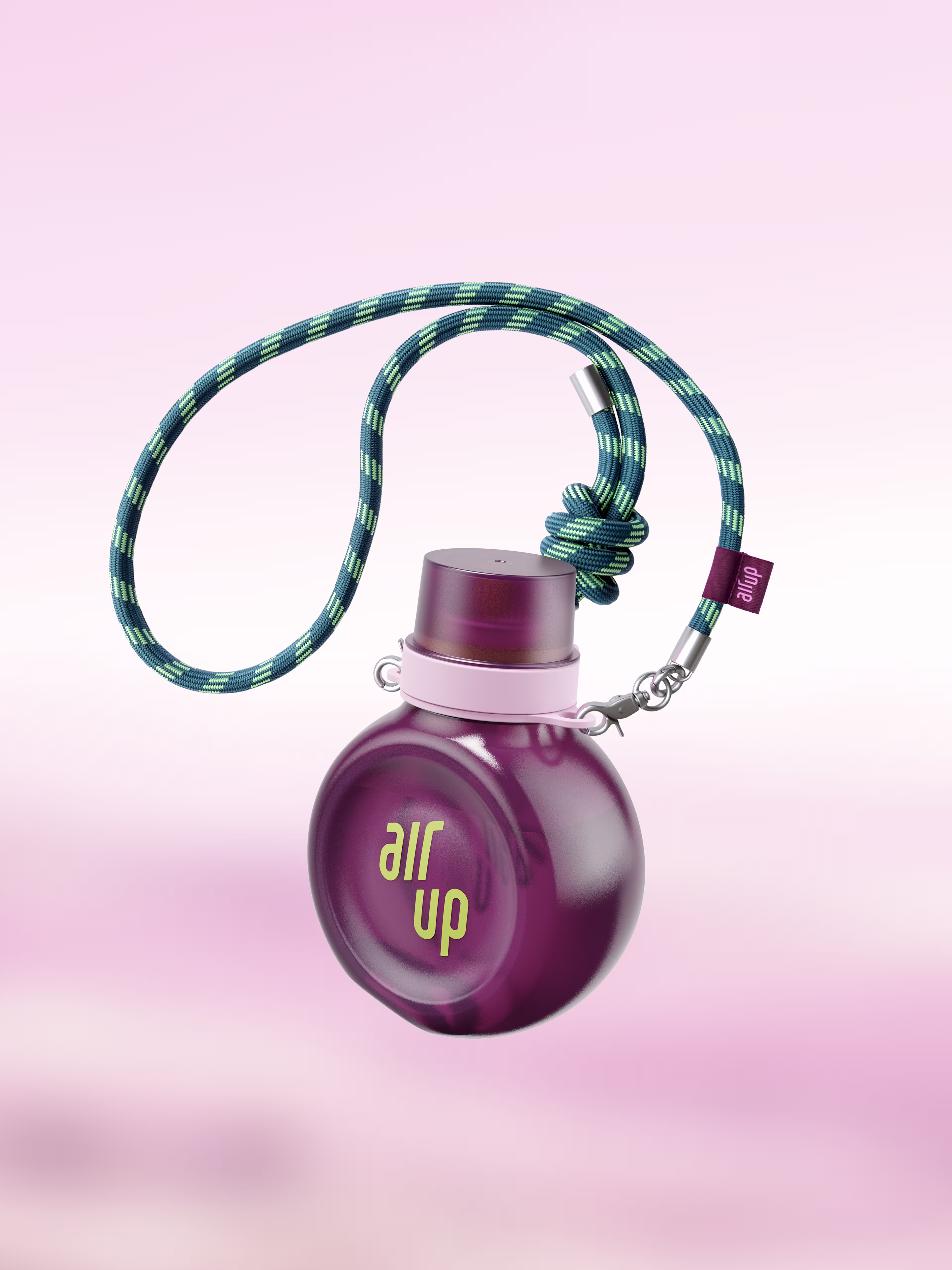 multipleBannerMedia - Product - Bottle - O Bottle + Strap - Plum Lime / Turquoise Rope - 100000267