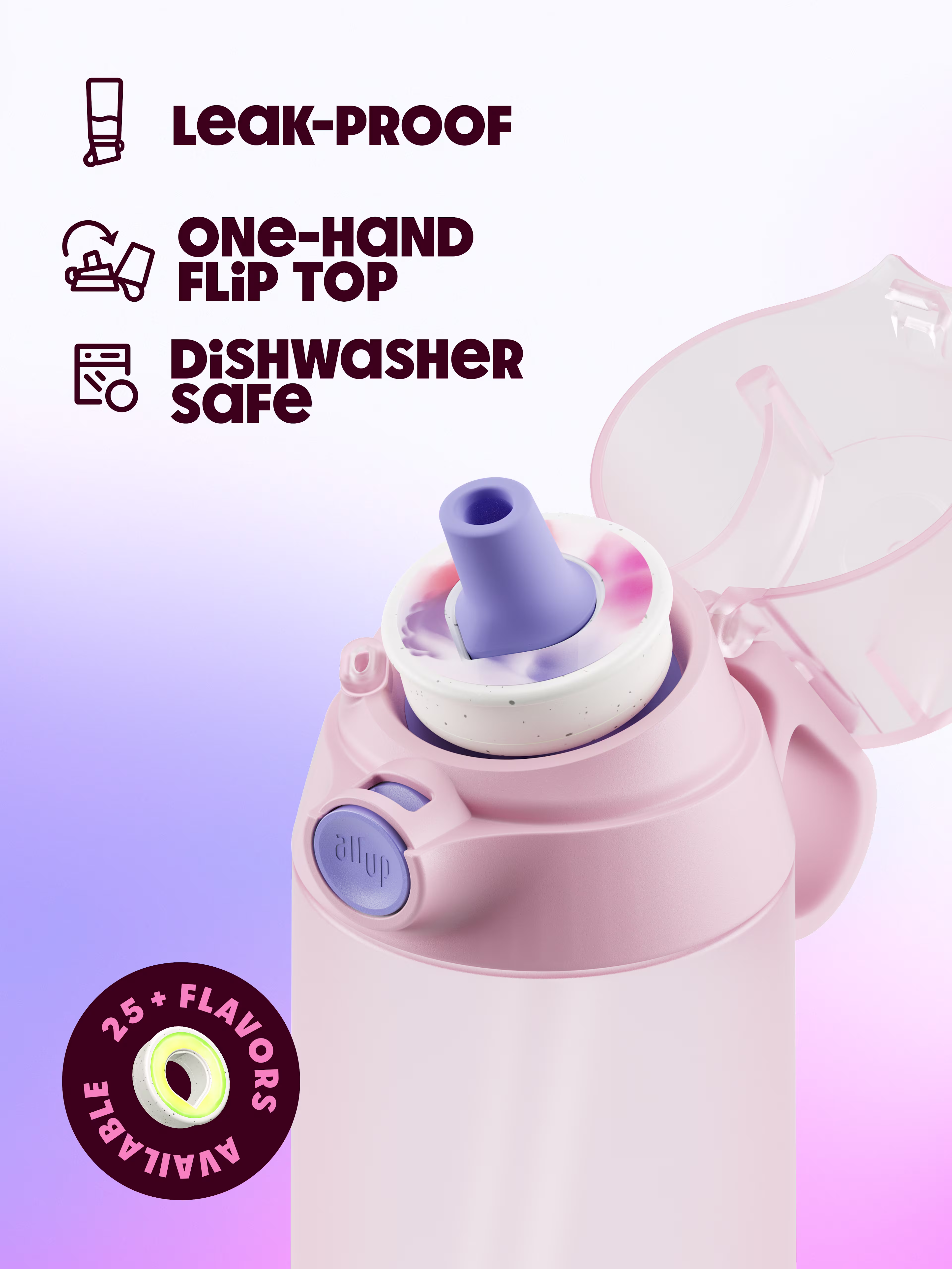 PDP - Bottle - Click - 600 ml - Rose-Cobalt - 100000134 - Gallery 4