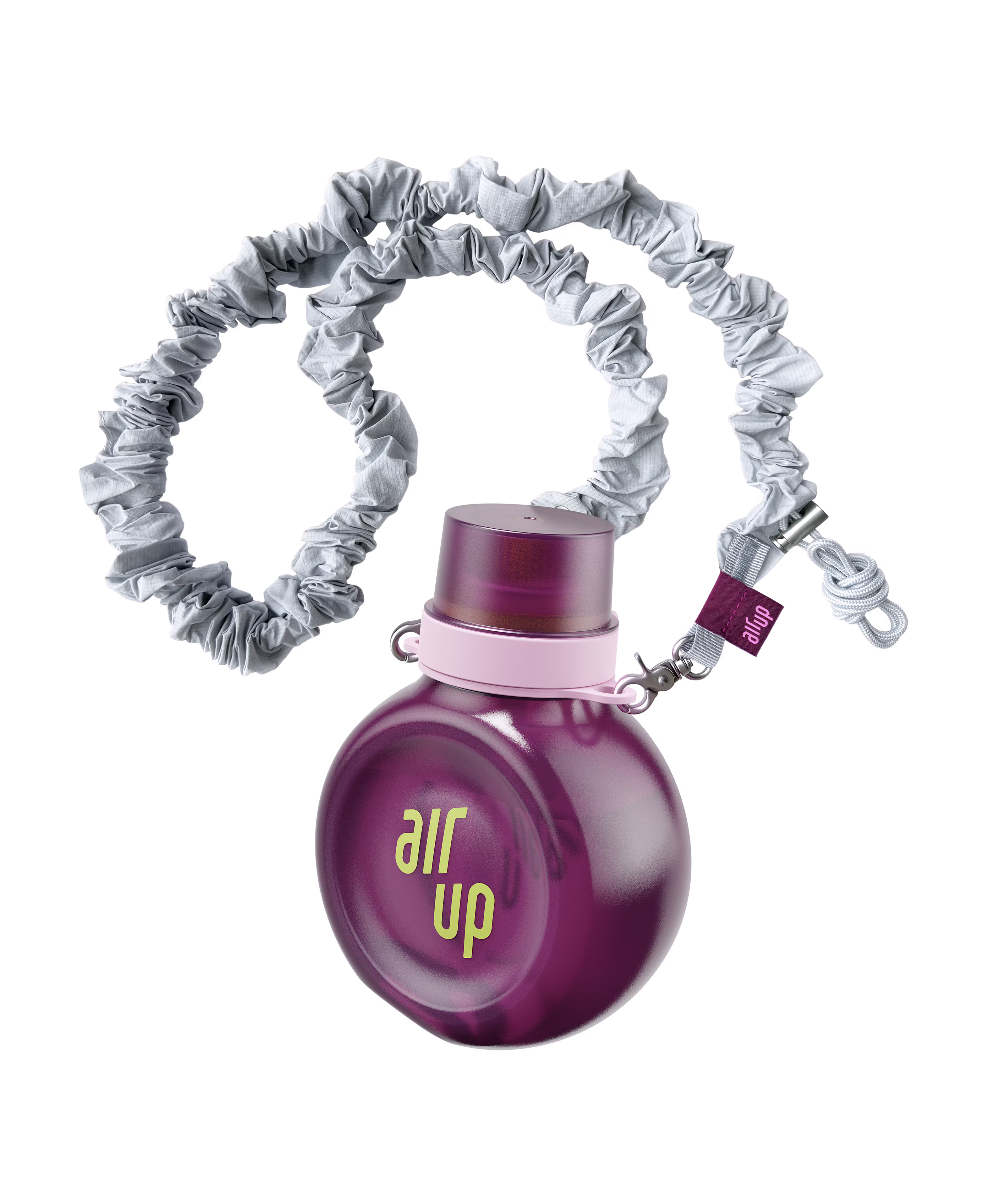 productCardImages - Product - Bottle - O Bottle + Strap - Plum Lime / Blue Grey Scrunchie - 100000265
