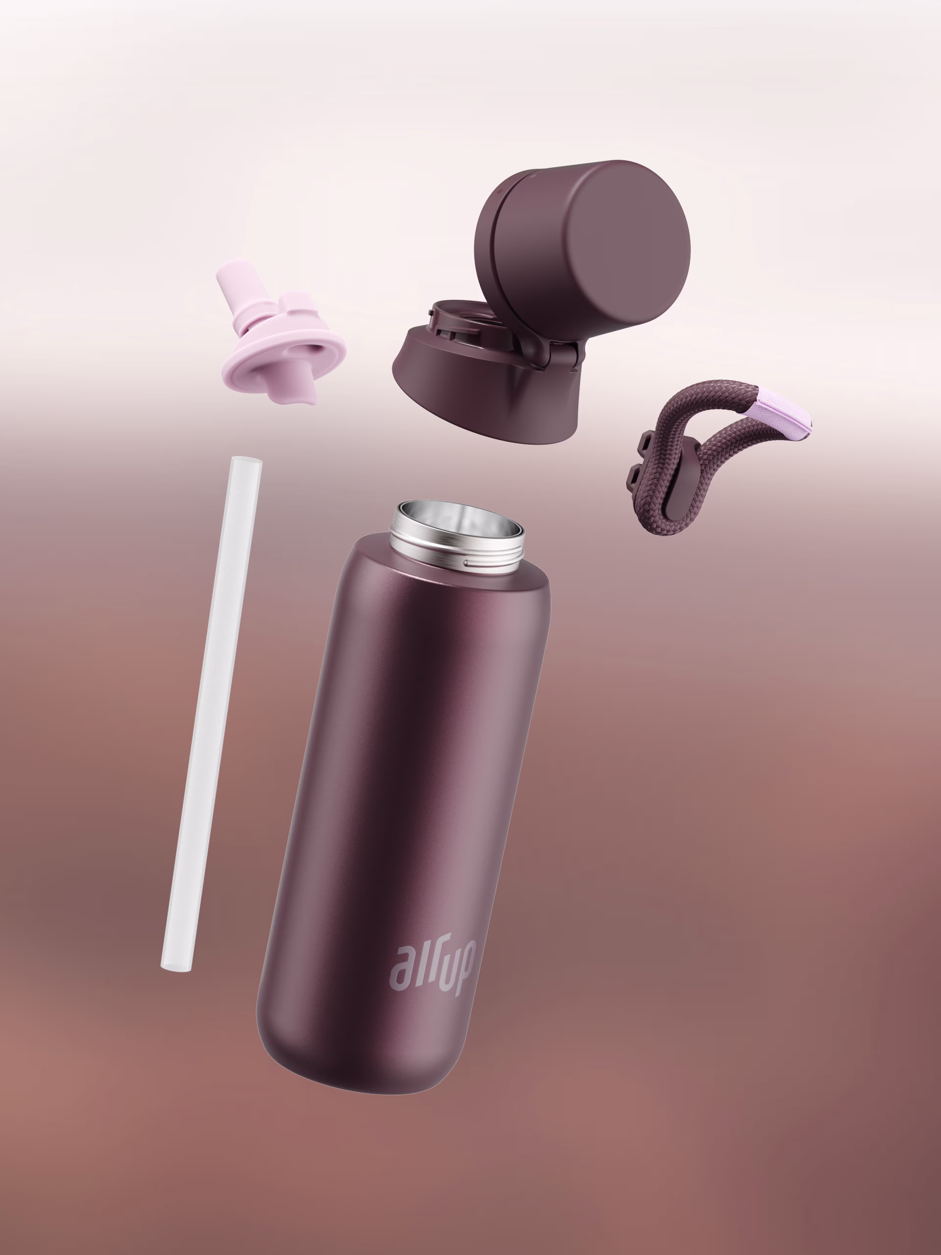 multipleBannerMedia - Bottle - PRO 3 Steel 710ml - Choco-Rose - 100000211 - 100000275