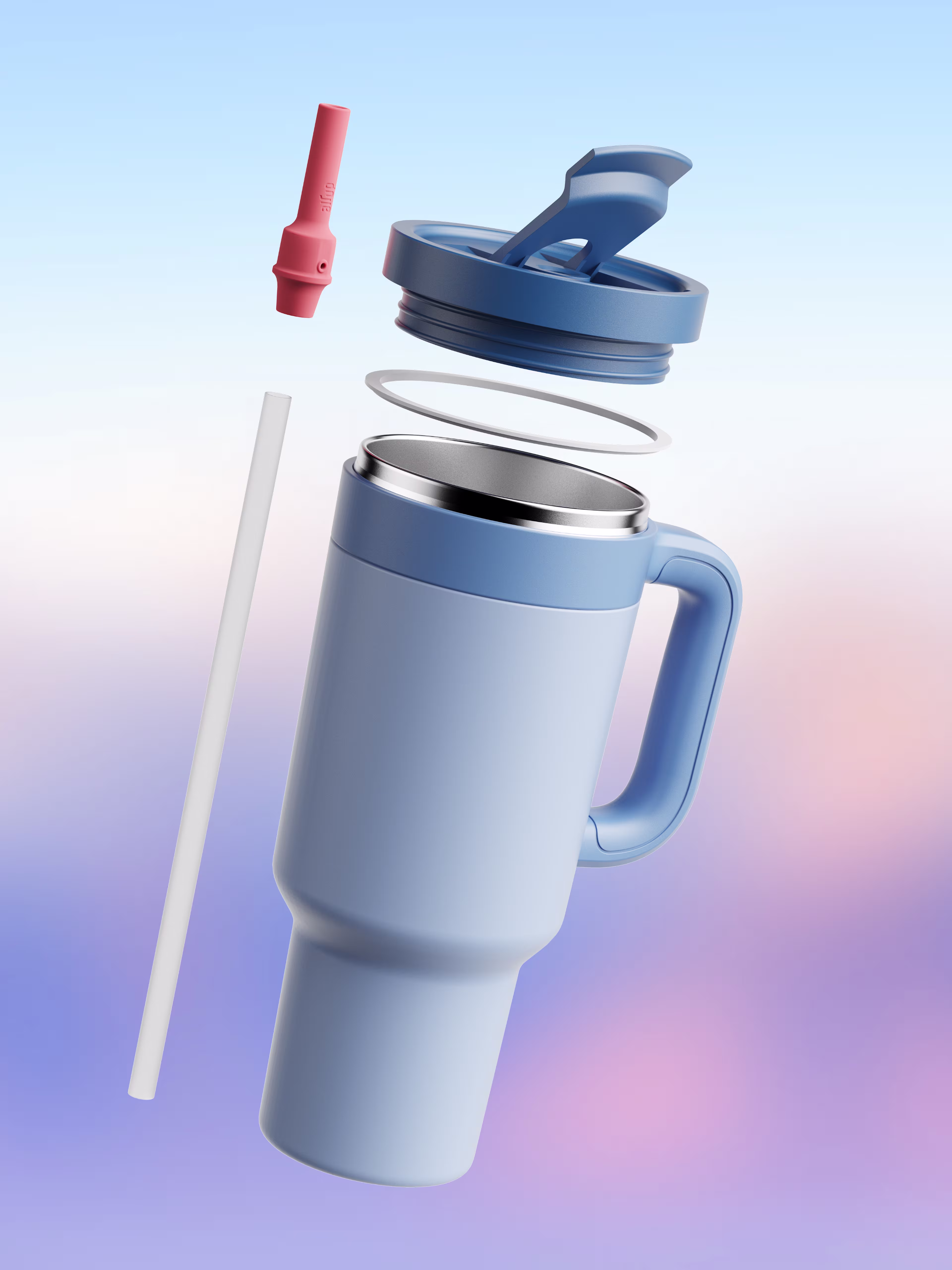 PDP - Product - air up® Tumbler with Handle 1200ml - Dusky Blue - 150000282