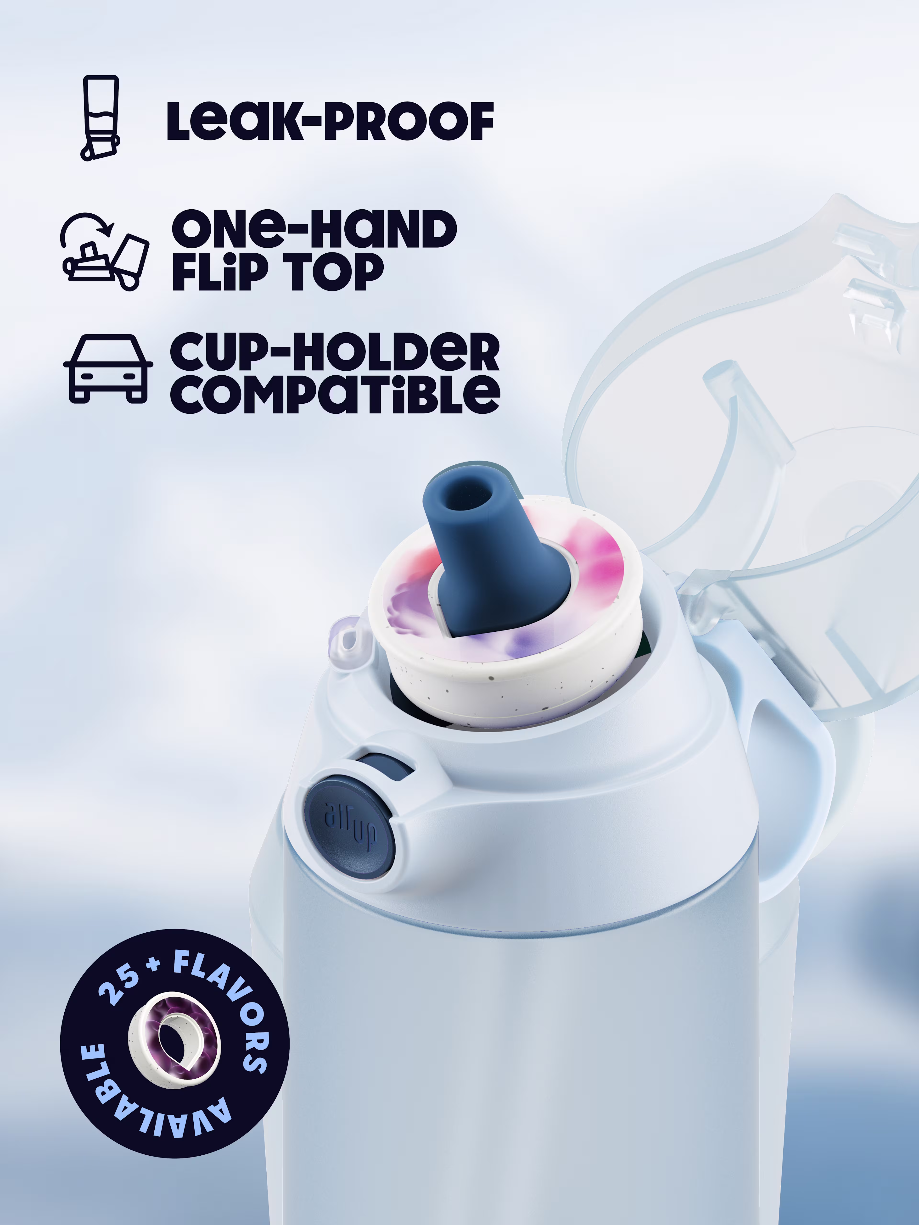 multipleBannerMedia - Product - Bottle - air up® Click 600 ml - Glacier Blue - 100000242