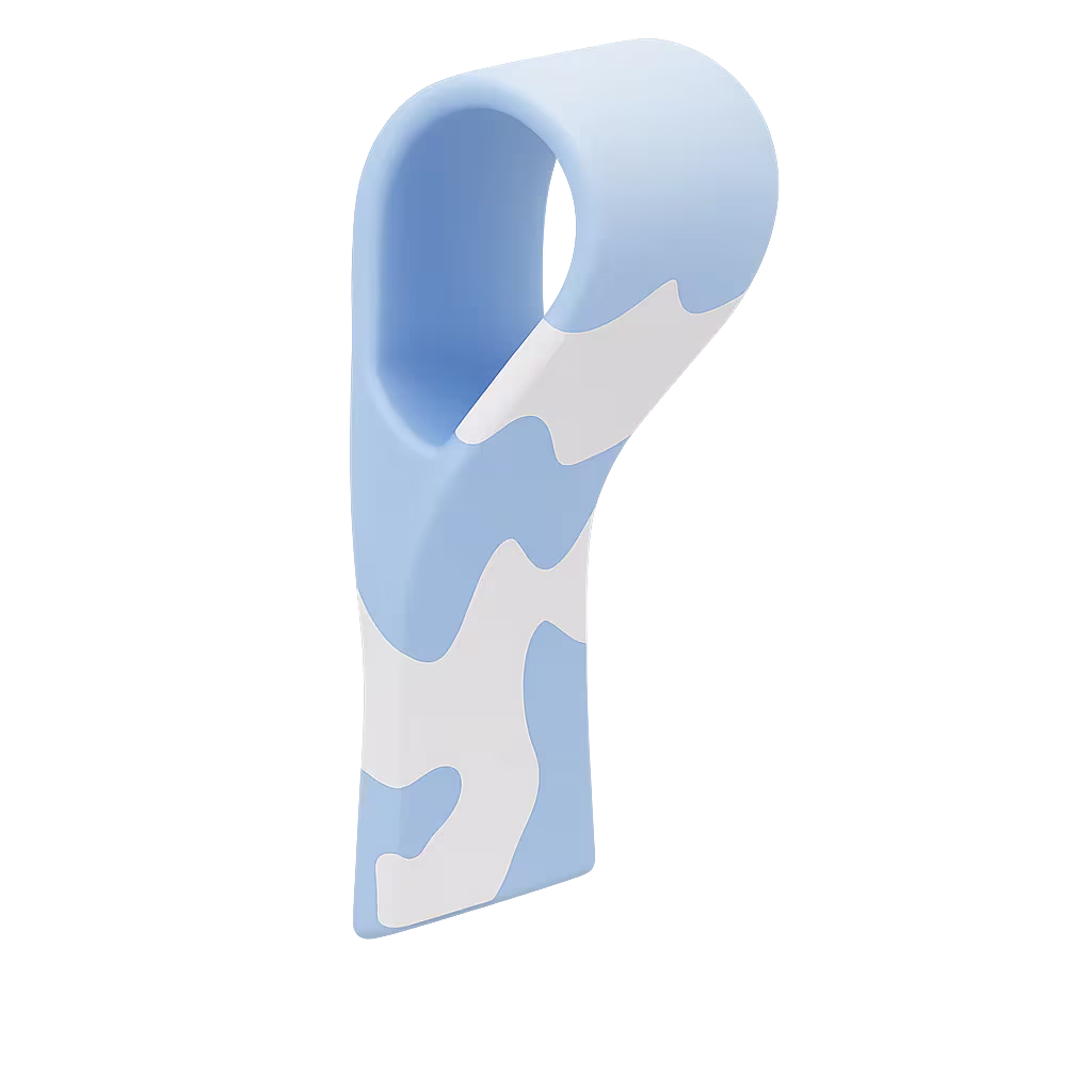 Strap - Inox 600ml Everest blue - swirl blue & grey