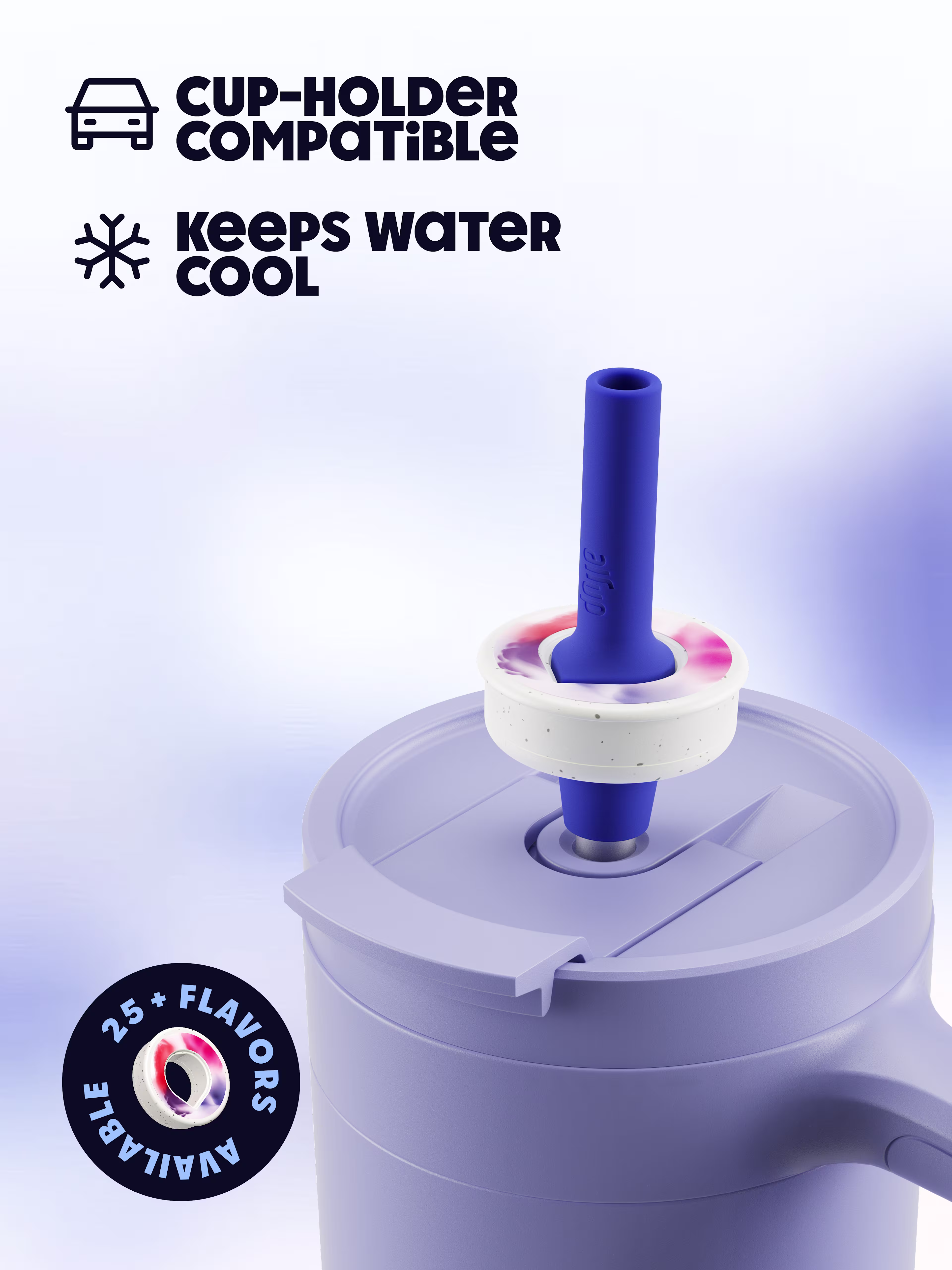 PDP - Bottle - Tumbler with handle 890ml - Blue Cornflower - 150000321 - Gallery 3