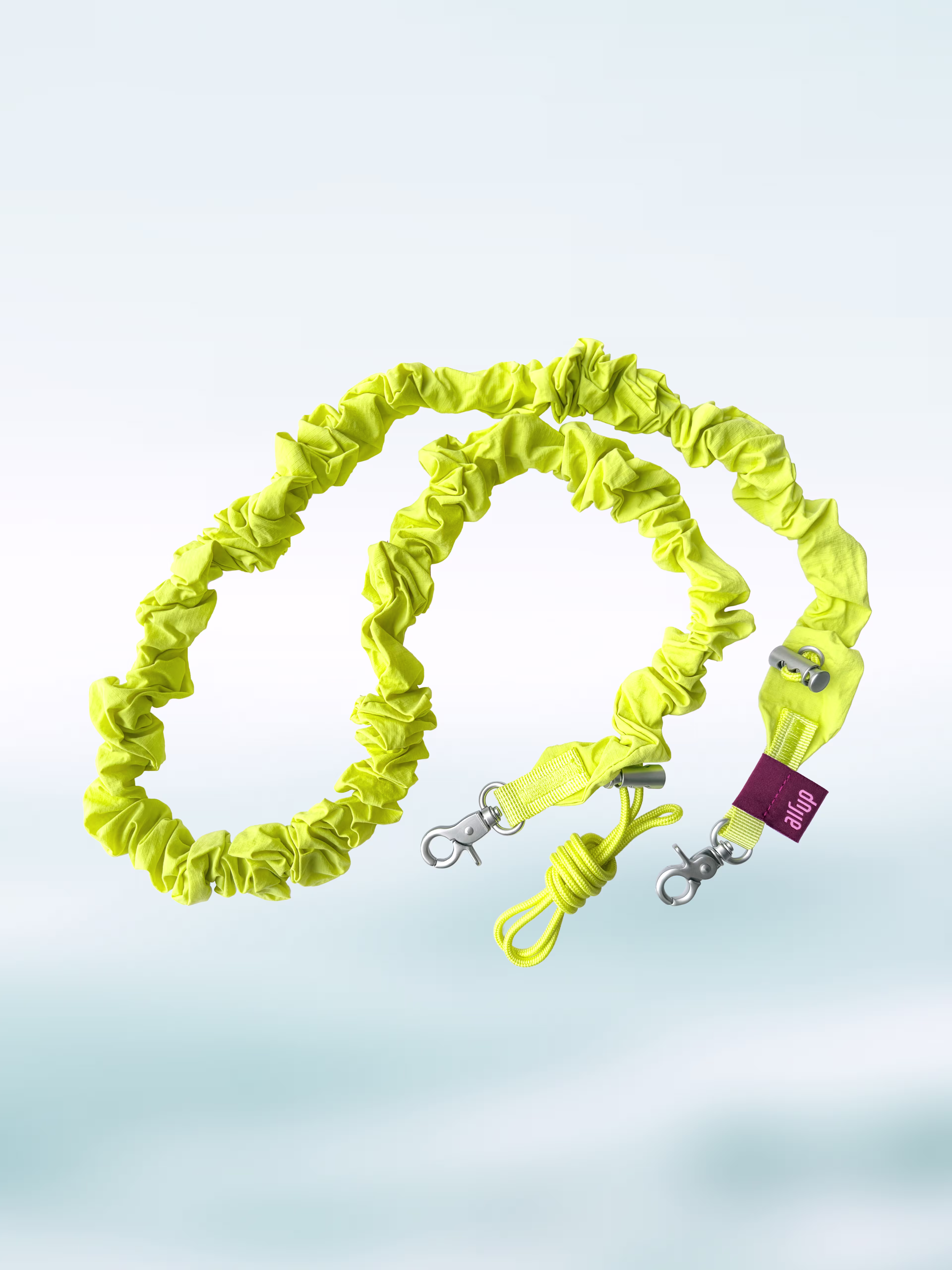 multipleBannerMedia - Product - Bottle - O Bottle + Strap - Stormy Blue / Lime Green Scrunchie - 100000262