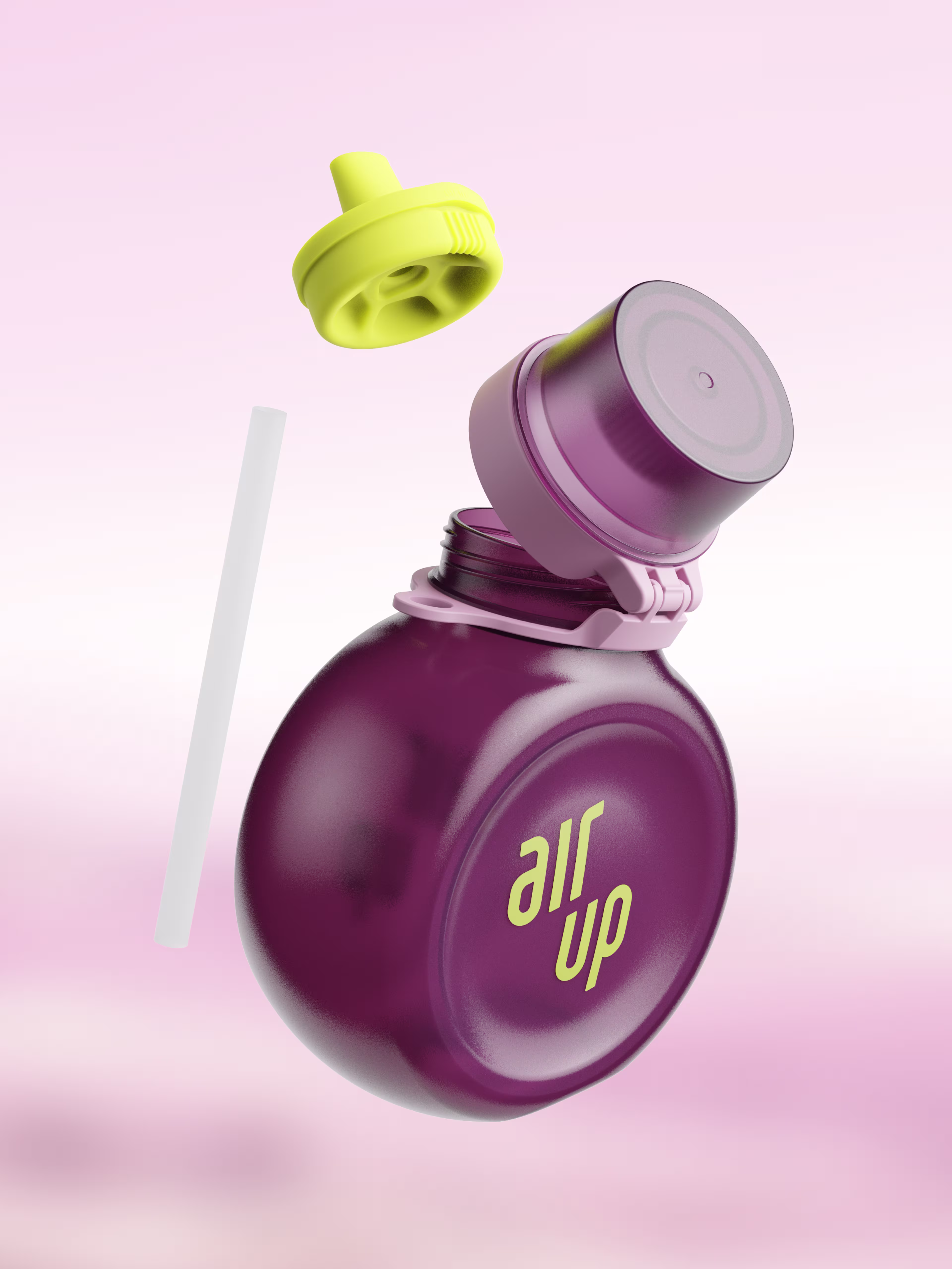 multipleBannerMedia - Product - Bottle - O Bottle + Strap - Plum Lime / Turquoise Rope - 100000267