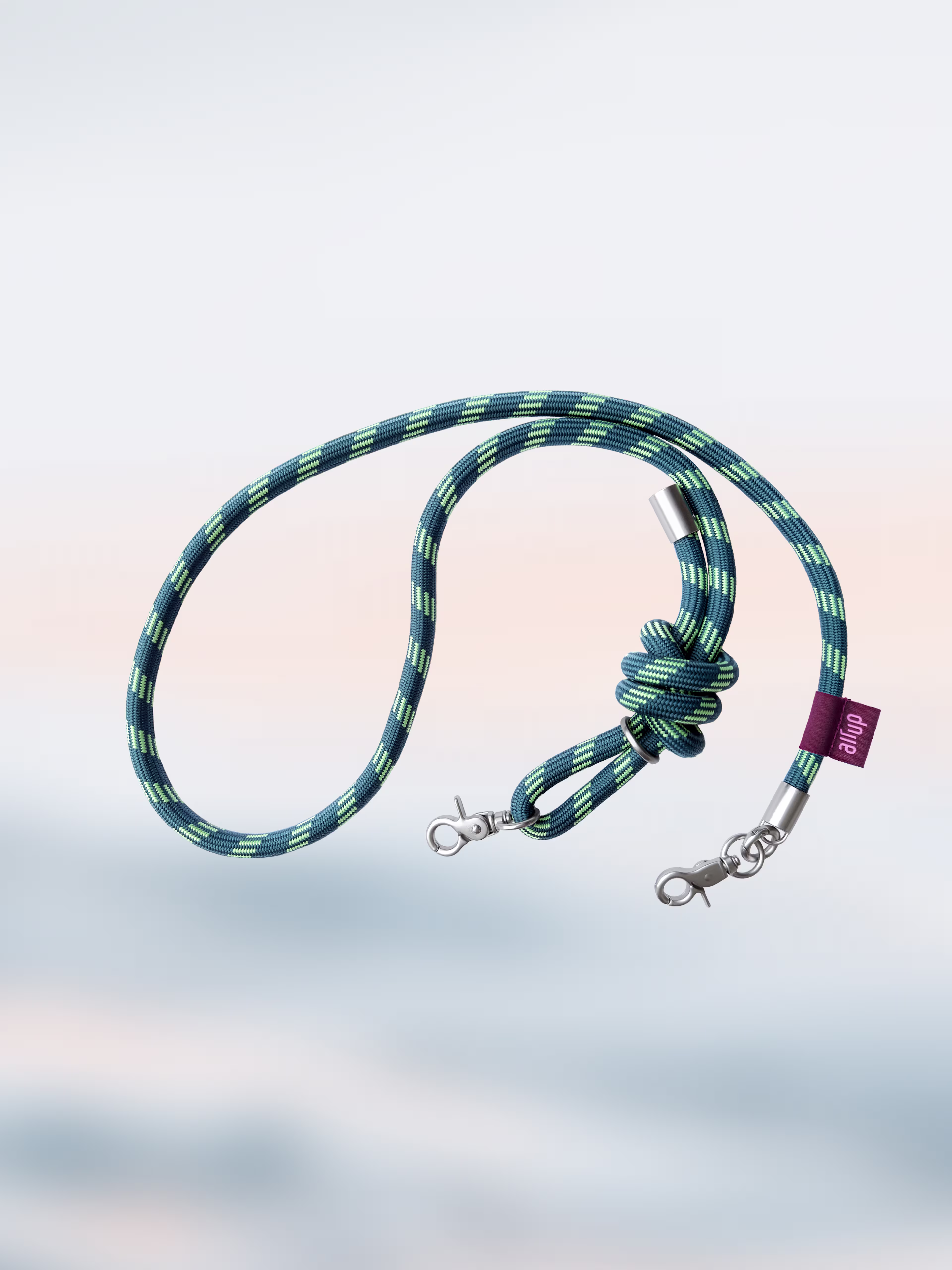 multipleBannerMedia - Product - Bottle - O Bottle + Strap - Ice Coral / Turquoise Rope - 100000259