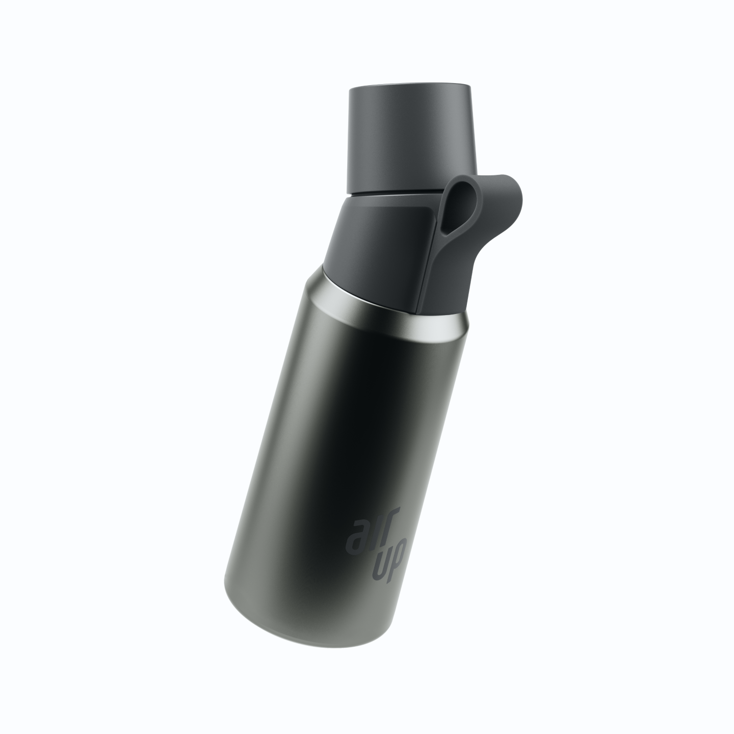 Air Up® Coffret Découverte Twist Pro Steel Noir 480 Ml + 5 Pods – Gourde Isotherme Sans Sucre 14h Fraîcheur