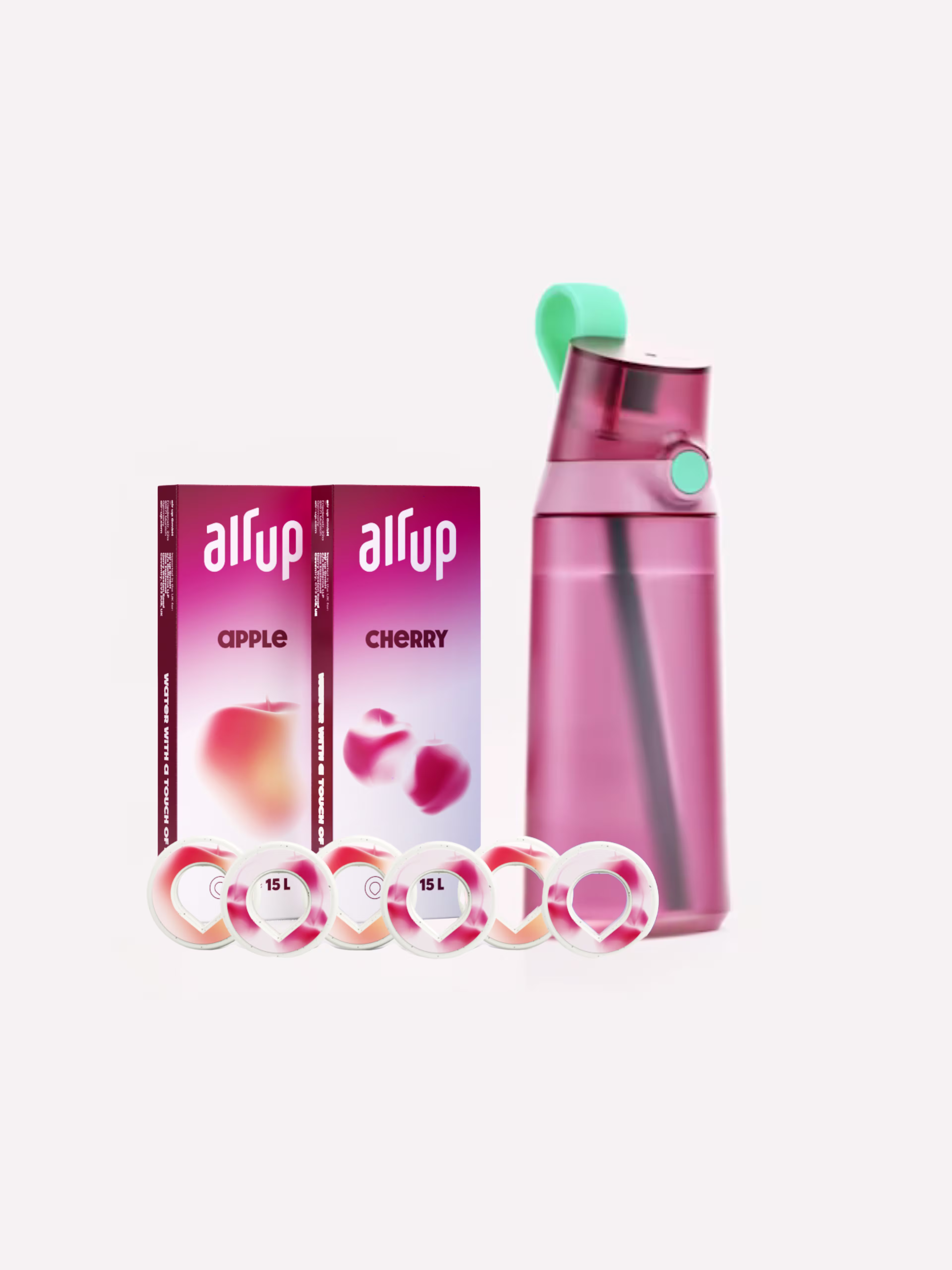 Product - Bundle - Starter Set 2026 - Click 600ml Shrimp Pink + Apple + Cherry - 14000158