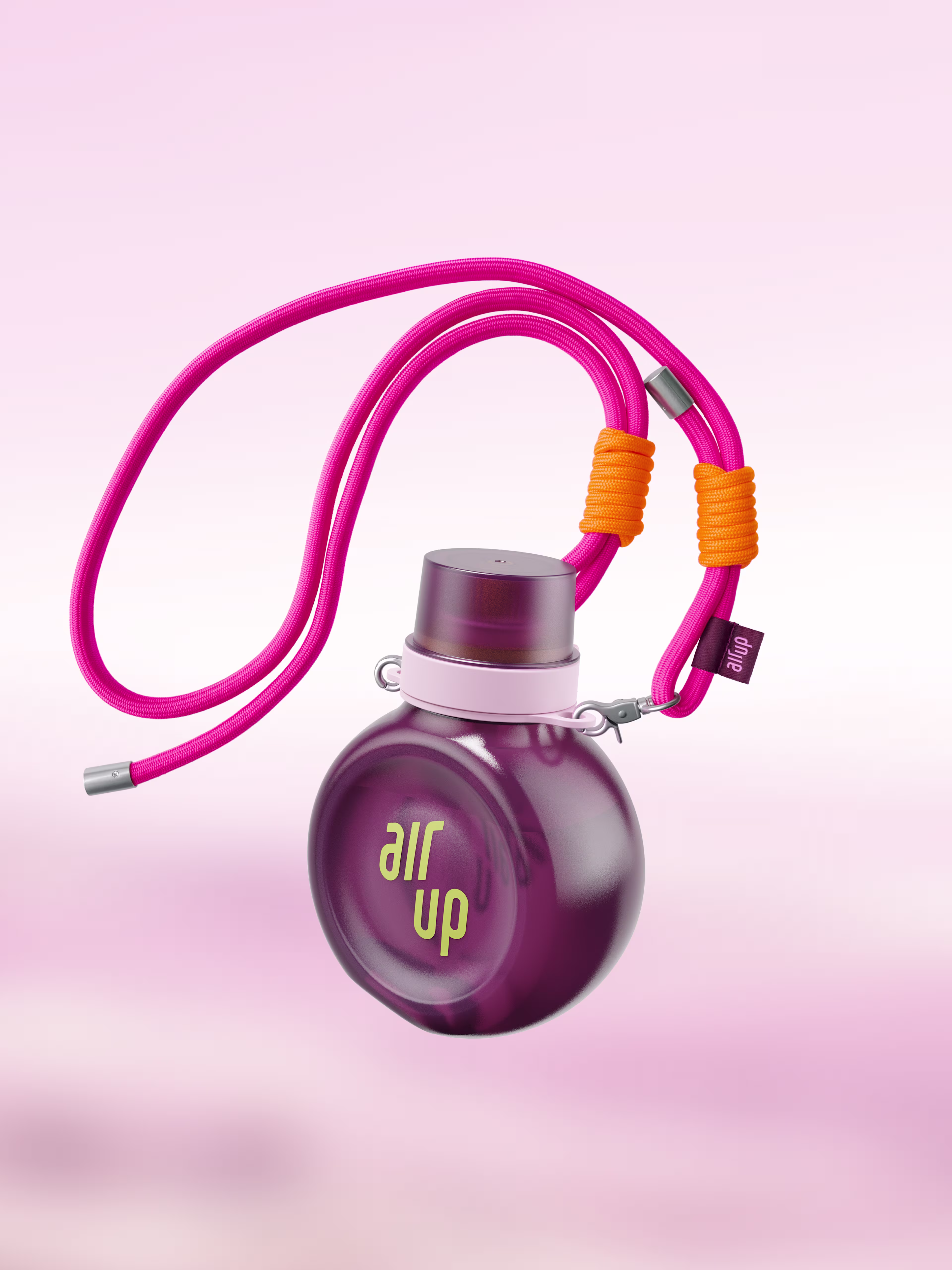 multipleBannerMedia - Product - Bottle - O Bottle + Strap - Plum Lime / Neon Pink Orange Rope - 100000268