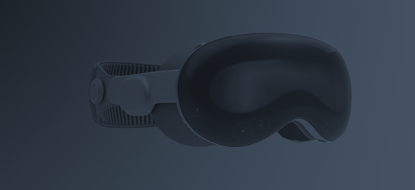 Image of Apple Vision Pro on gradient background