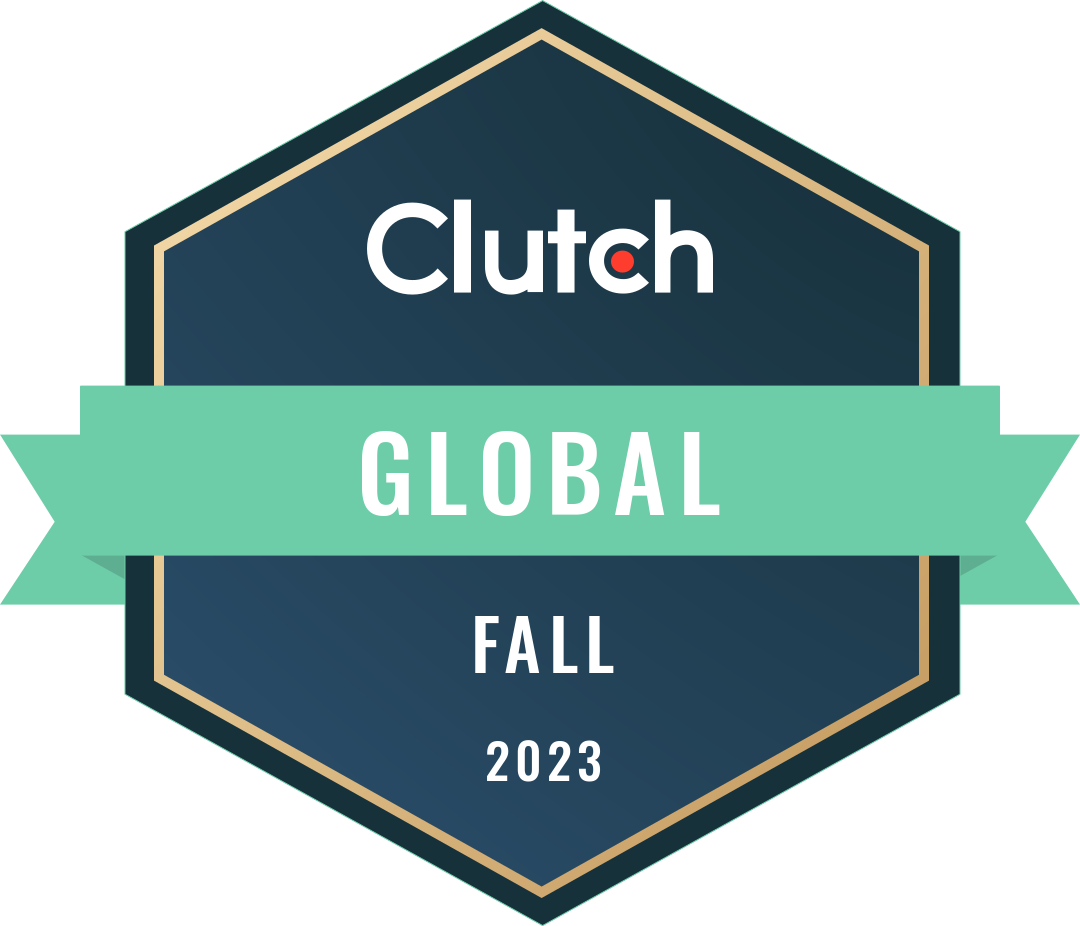 Clutch Global Award logo for 2023