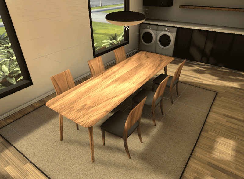 Final render of living room table