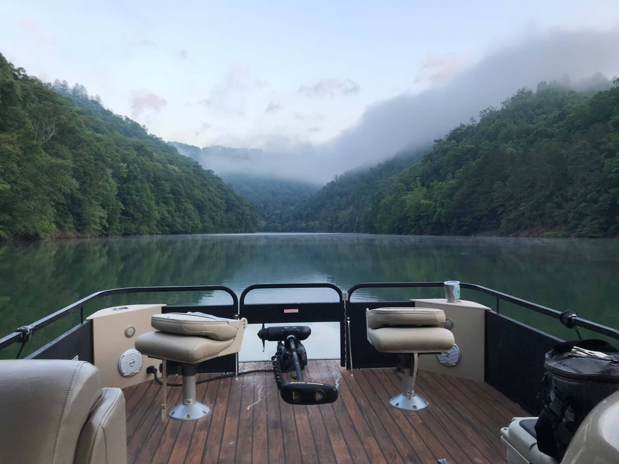 Mountain view from Jason's boat