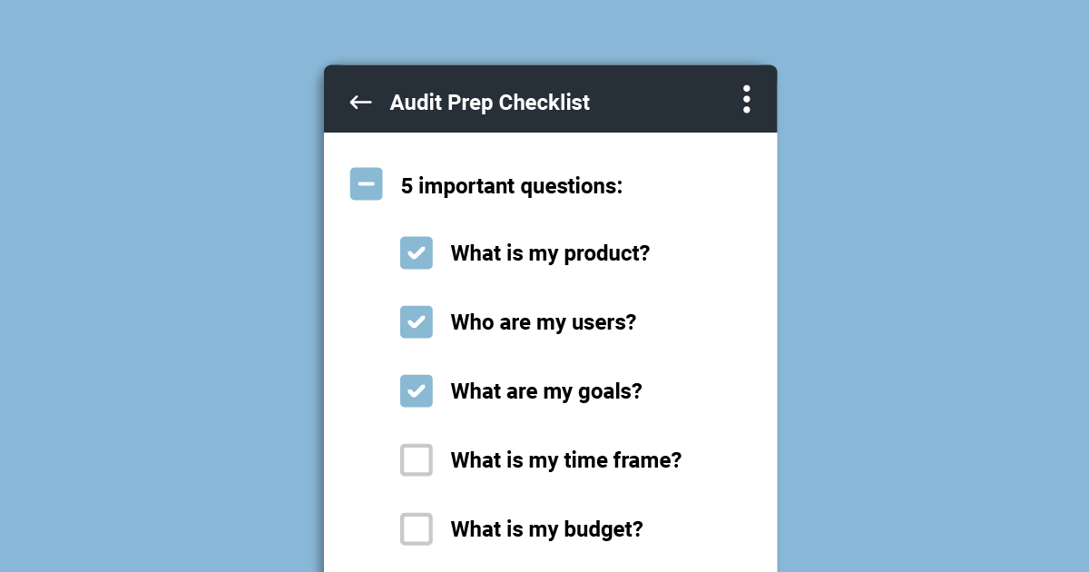 Audit Prep Checklist GFX