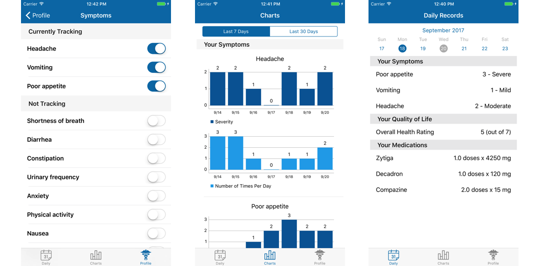 mypatientpal screengrabs 1