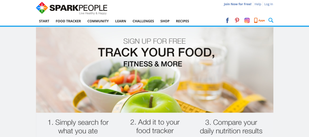 SparkPeople Food Tracker