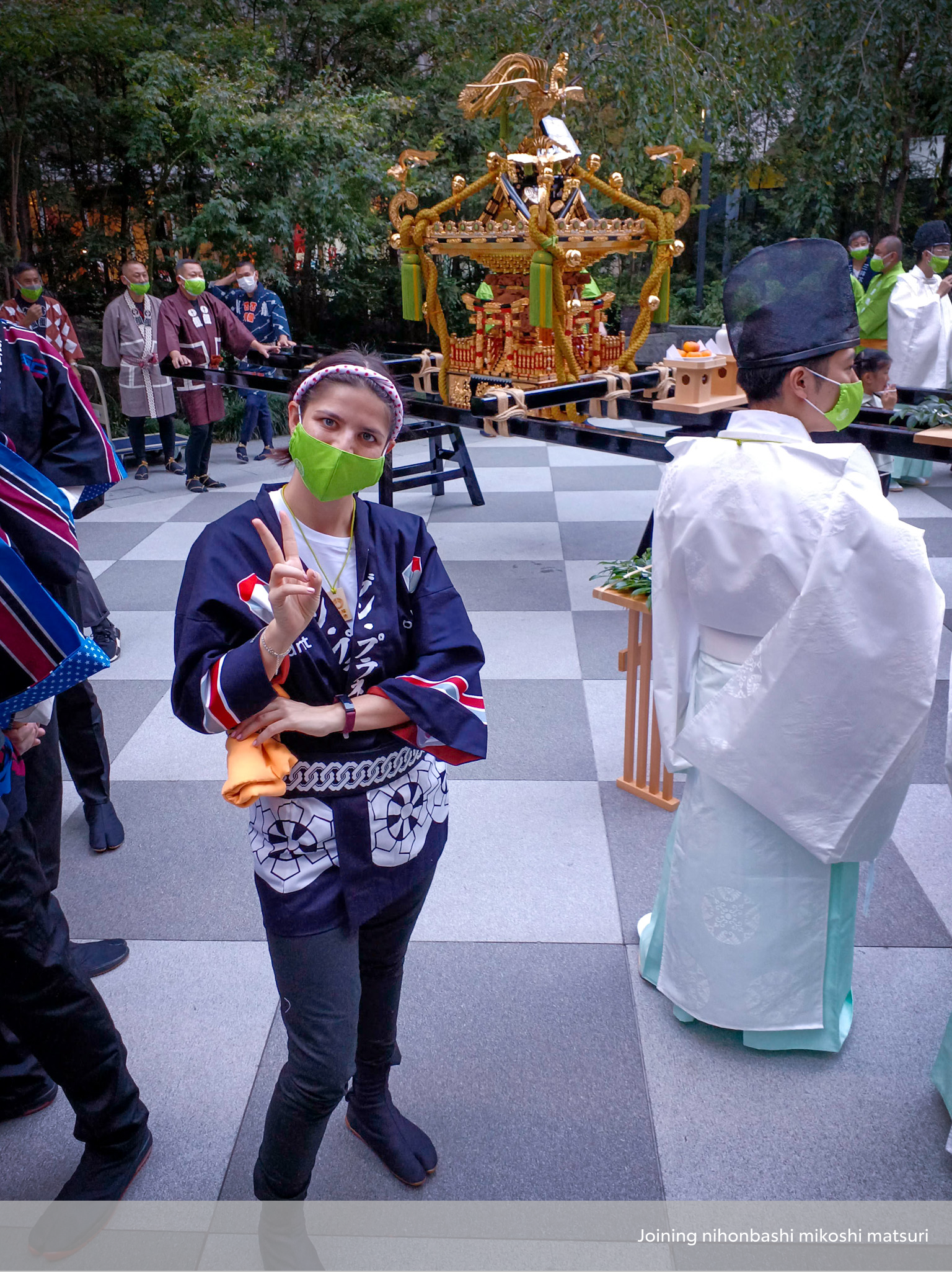 Joining Nihonbashi Mikoshi Matsuri