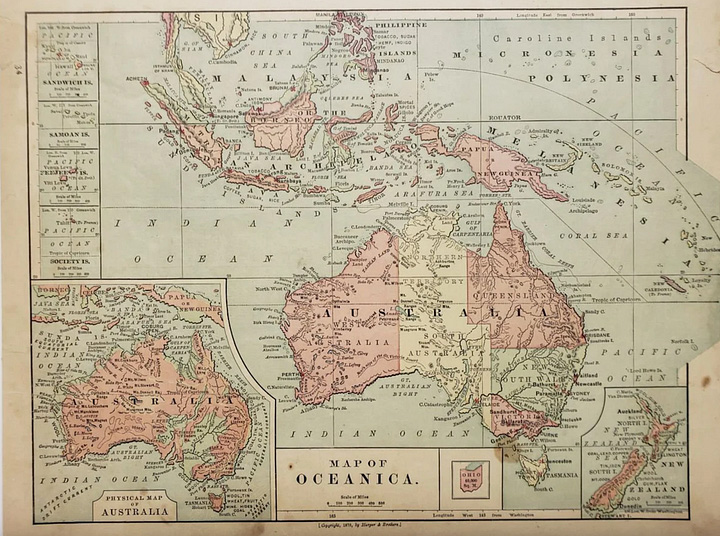 Map of Oceania