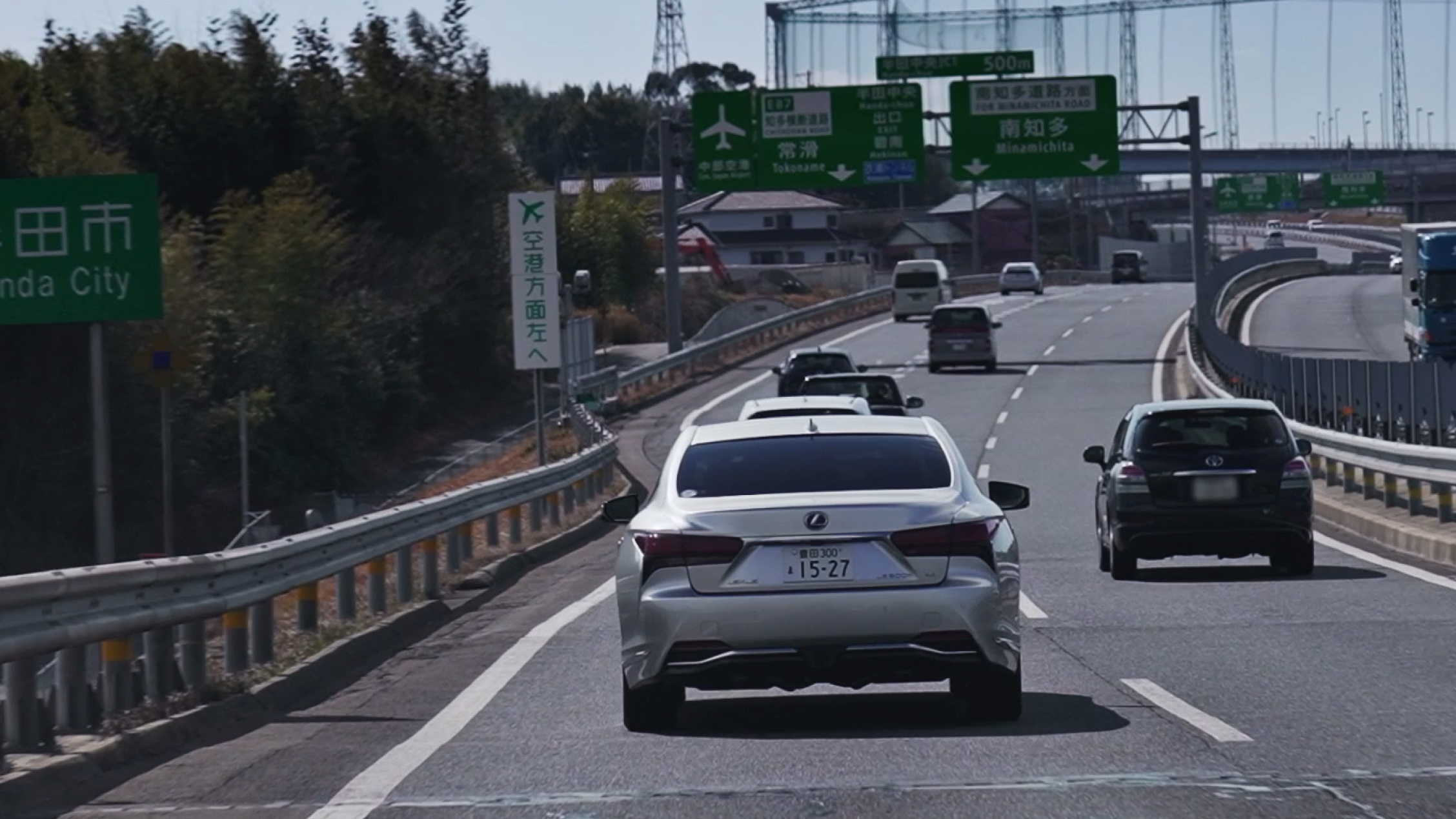 Vehicles driving on highway