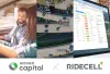 Logos of Woven Capital and Ridecell with images related to IoT-driven automation for mobility