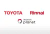 Toyota, Woven Planet, and Rinnai logos