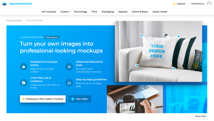 Download Smartmockups is the world's first generator for 3D mockups ...